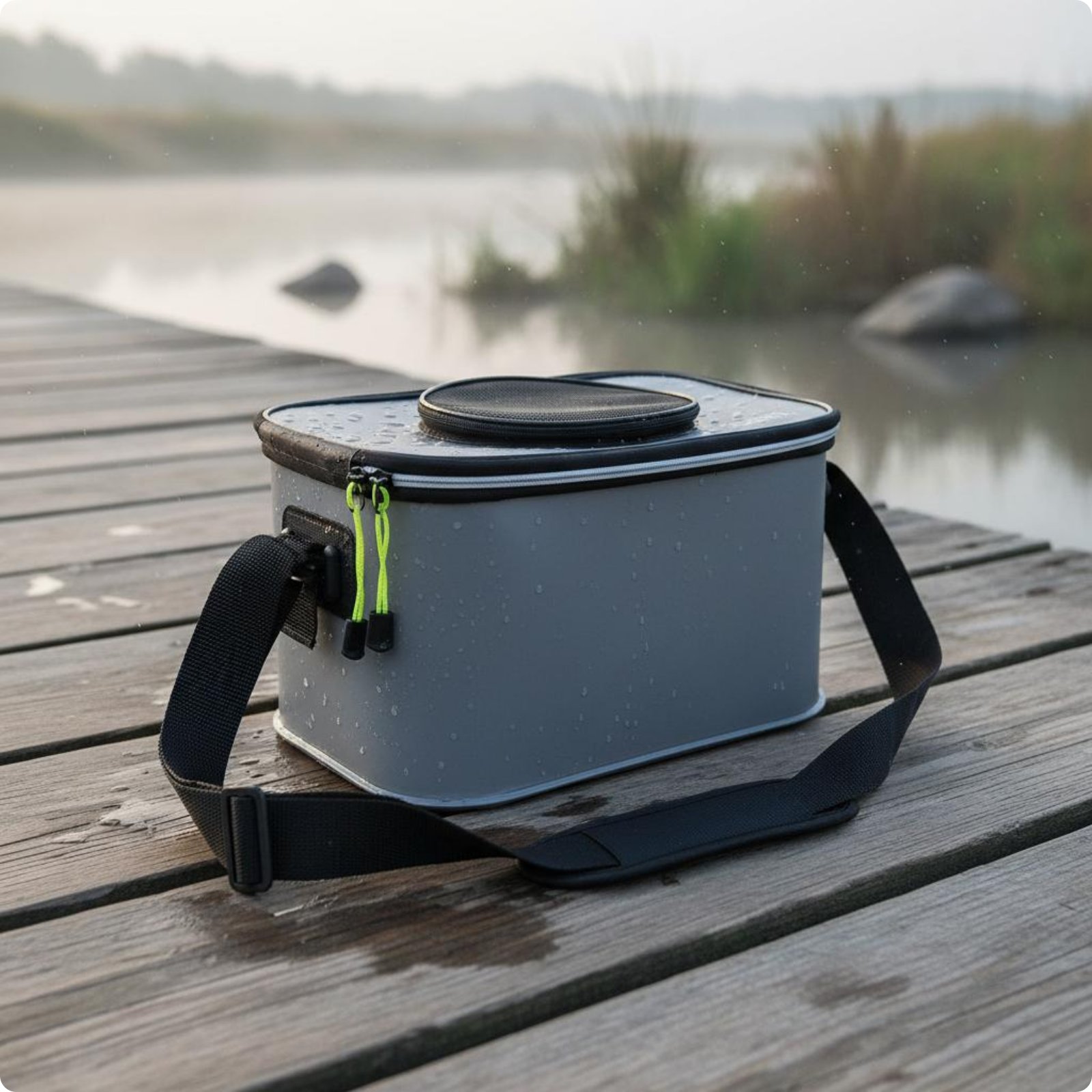 Foldable Live Catch Pail Thickened EVA Fishing Pail Leak Resistant