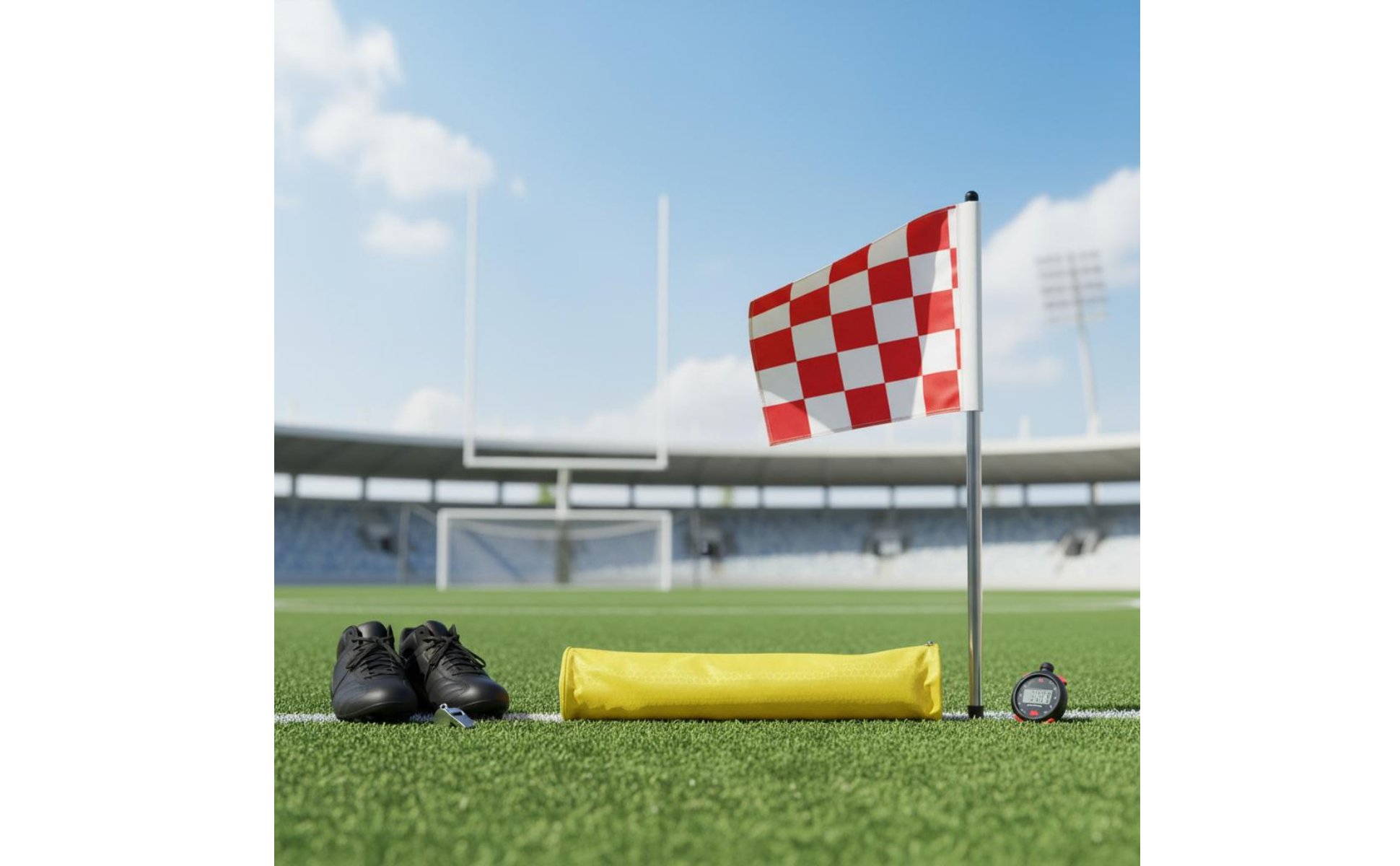 Corner Flag Stainless Steel Pole Sideline Flag Bright Colors for Track and Field