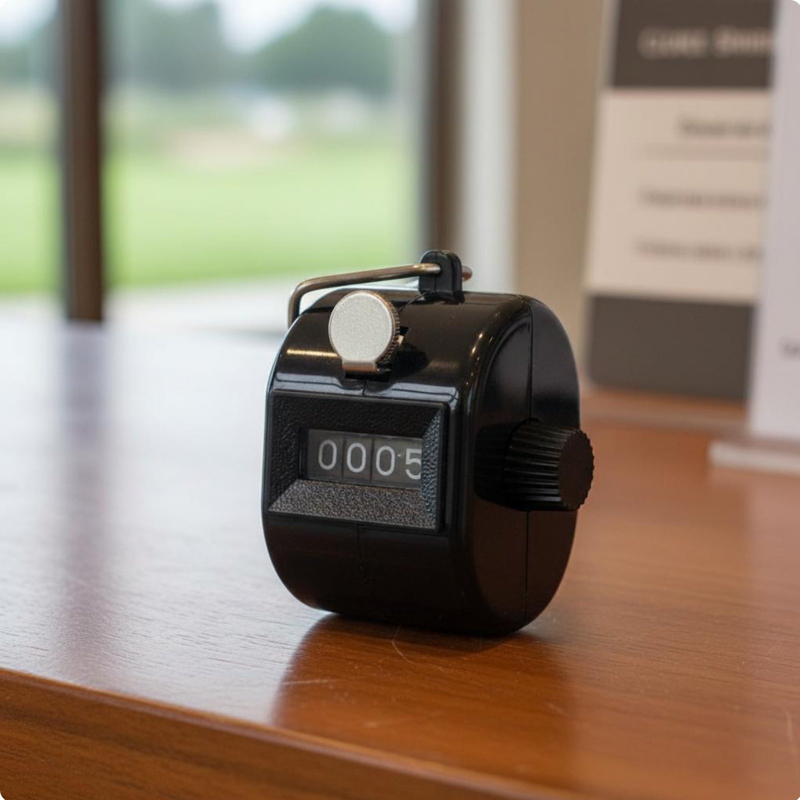 Golf Stroke Counter Portable 4-Digit Hand Counter No Batteries Required