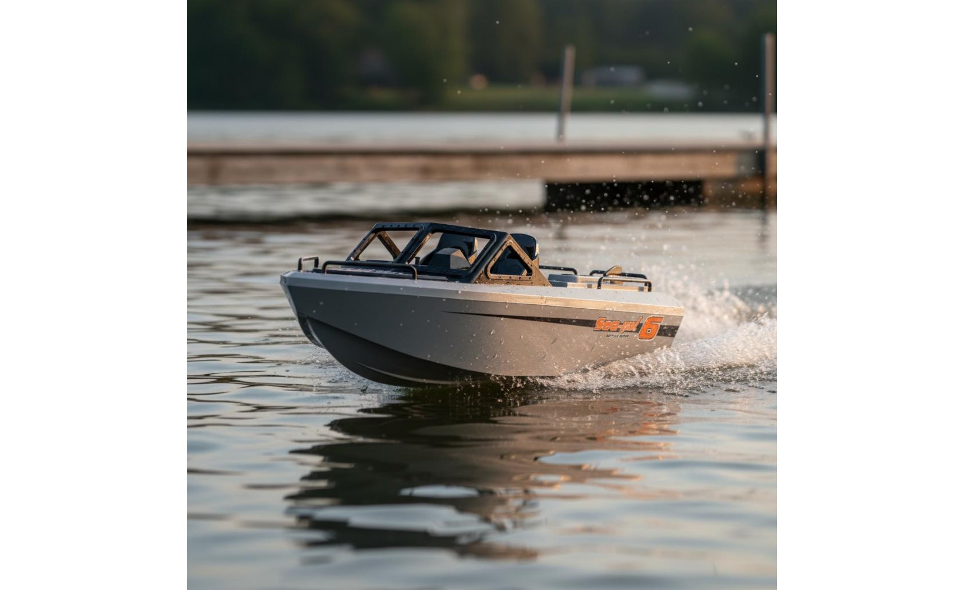 Wireless Control Racing Boat USB Charging Brushless RC Boat for Pool, Boys, Kids