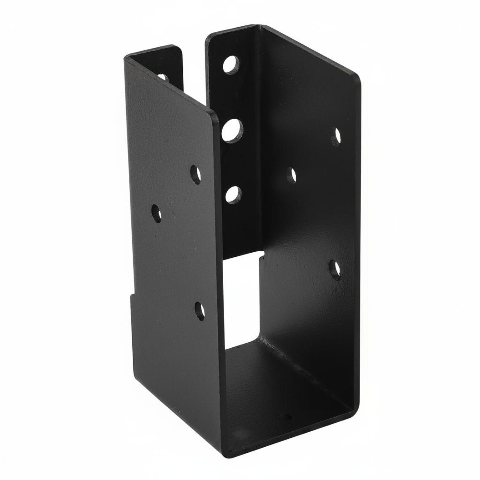 Hidden Beam Bracket Heavy Duty Concealed Joist Hanger Pre-Drilled Holes Hidden Joist Hanger Powder Coated for Fence, Handrail