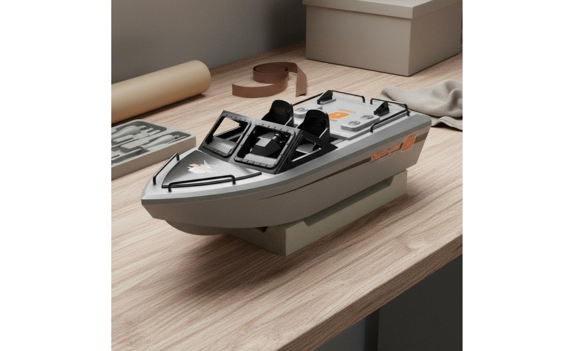 Wireless Control Racing Boat USB Charging Brushless RC Boat for Pool, Boys, Kids