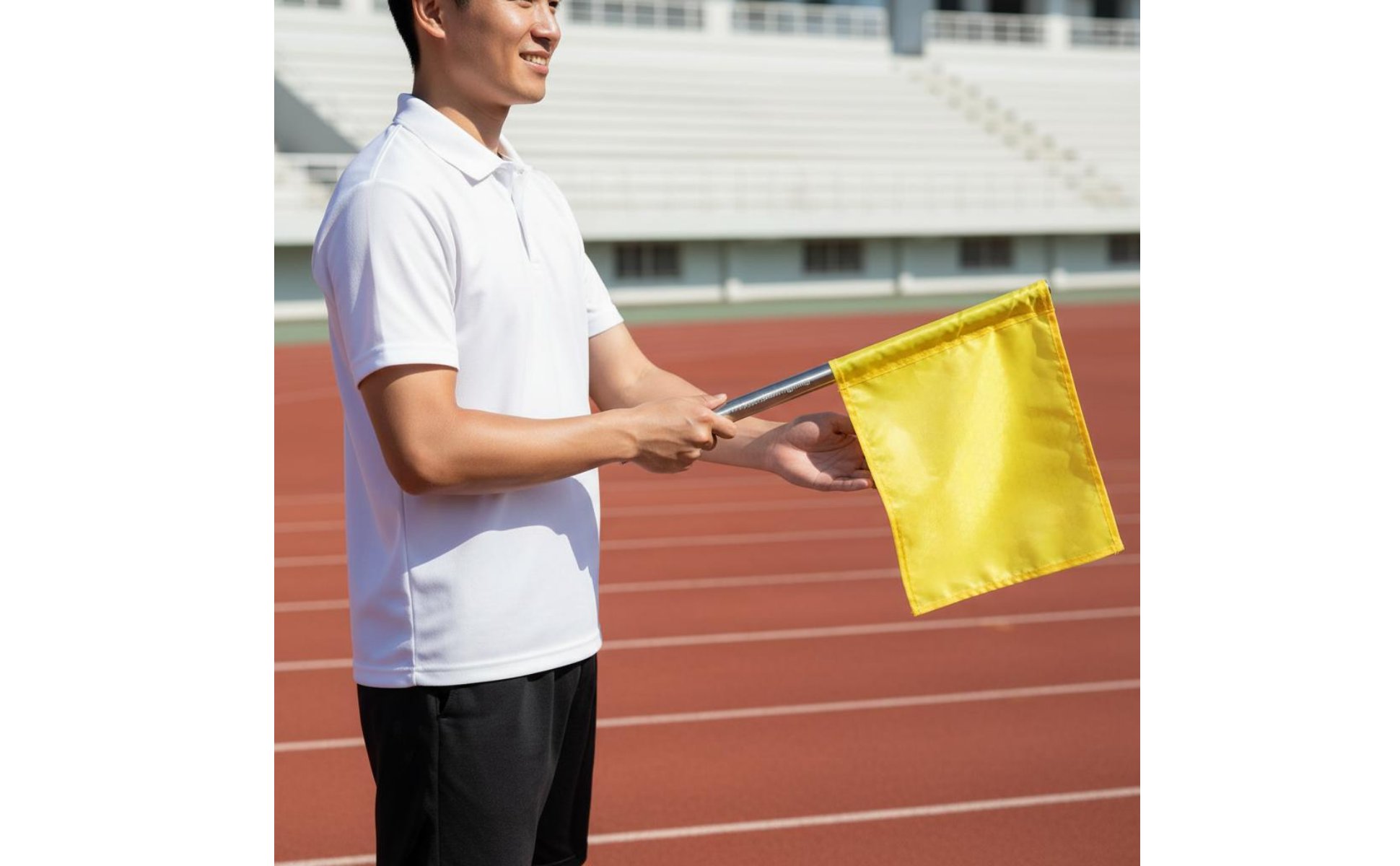 Corner Flag Stainless Steel Pole Sideline Flag Bright Colors for Track and Field