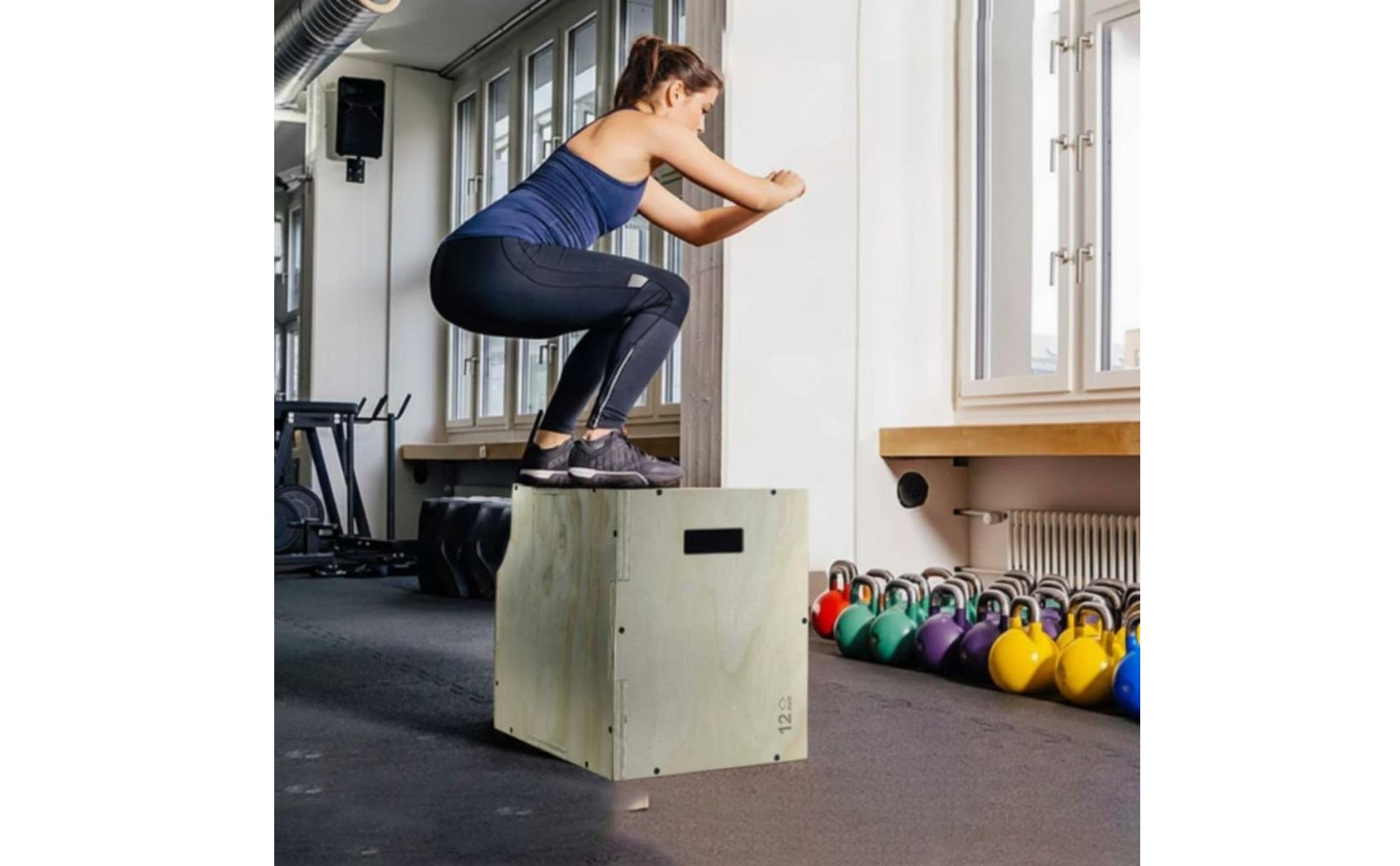 Wooden Plyo Box Compact and Portable Plyometric Box Long-Lasting Construction