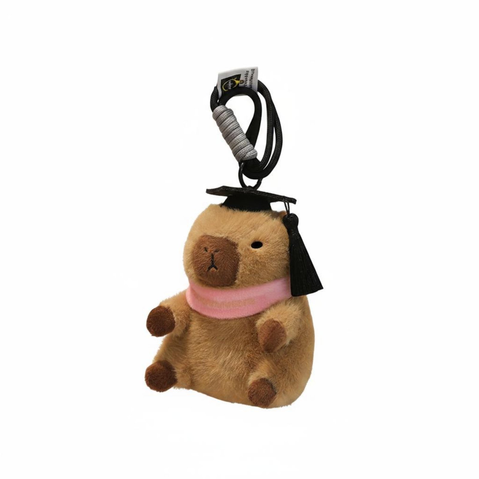 Cute Stuffed Capybara Bag Charm Soft Capybara Stuffed Keychain Portable Stuffed Creature Key Loop Lightweight