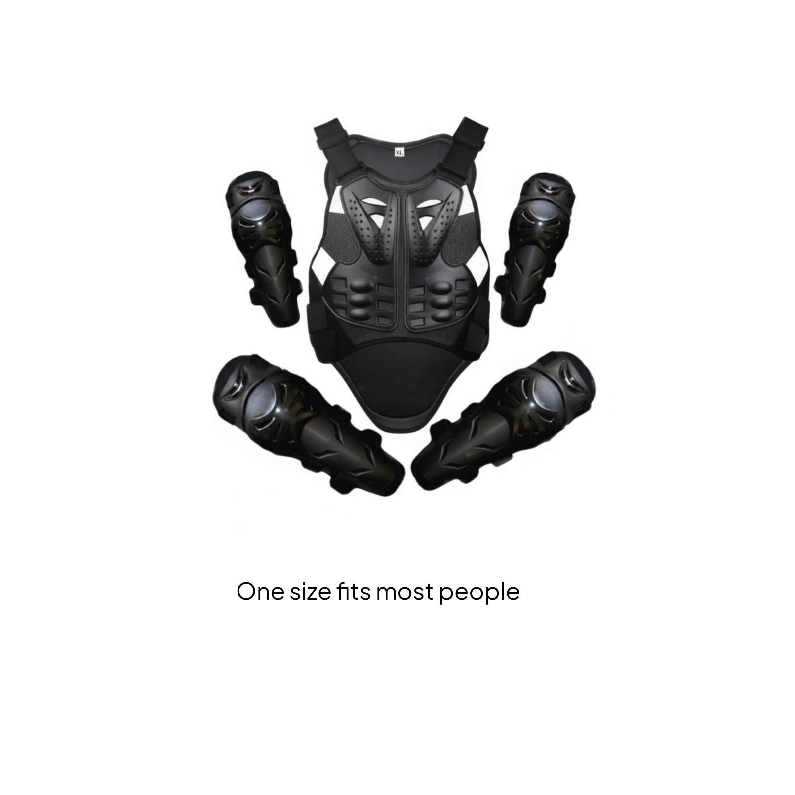 Shock-Resistant Resistant Away from-Road Riding Long-Lasting Motorbike Chest Guard Set Lightweight Motorbike Protective Gear Vest Adjustable Straps for Adults