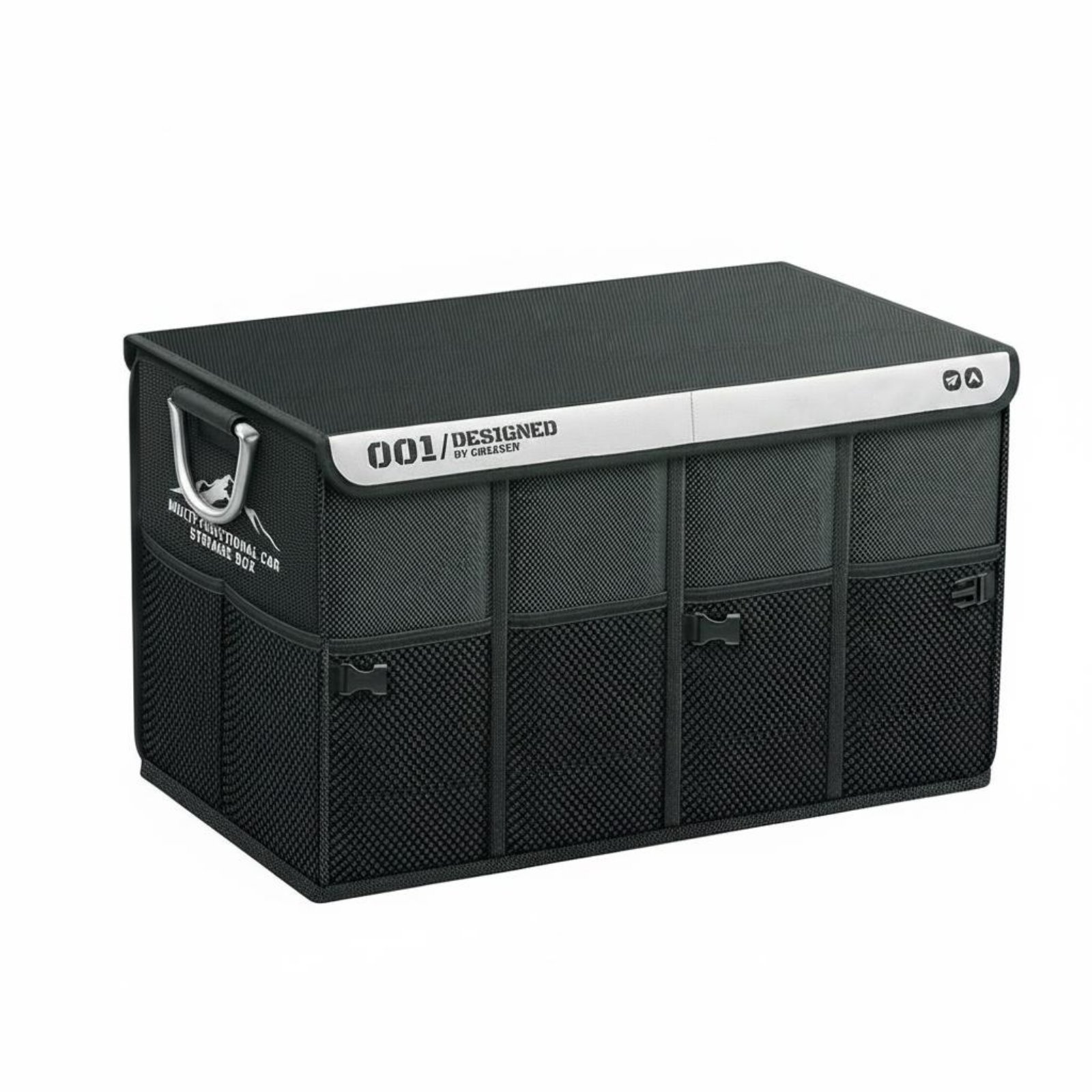 Space-Saving Car Trunk Organizer Wear-Resistant Foldable Trunk Organizer Universal Fit for Road Journey