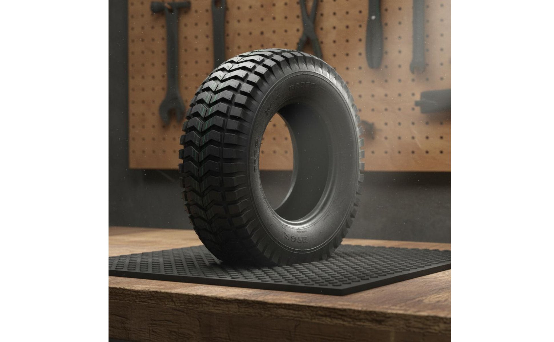 Mini Kart Tire and Rim Assembly High Traction Drift Mini-Kart Wheel Rim Knobby