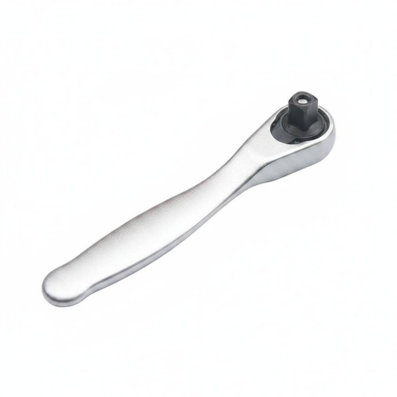 Reversible Socket and Bit Ratchet Wrench Compact 1/4 Inch Ratchet Wrench Chrome Plated Repair Tool Rust Resistant for Garage