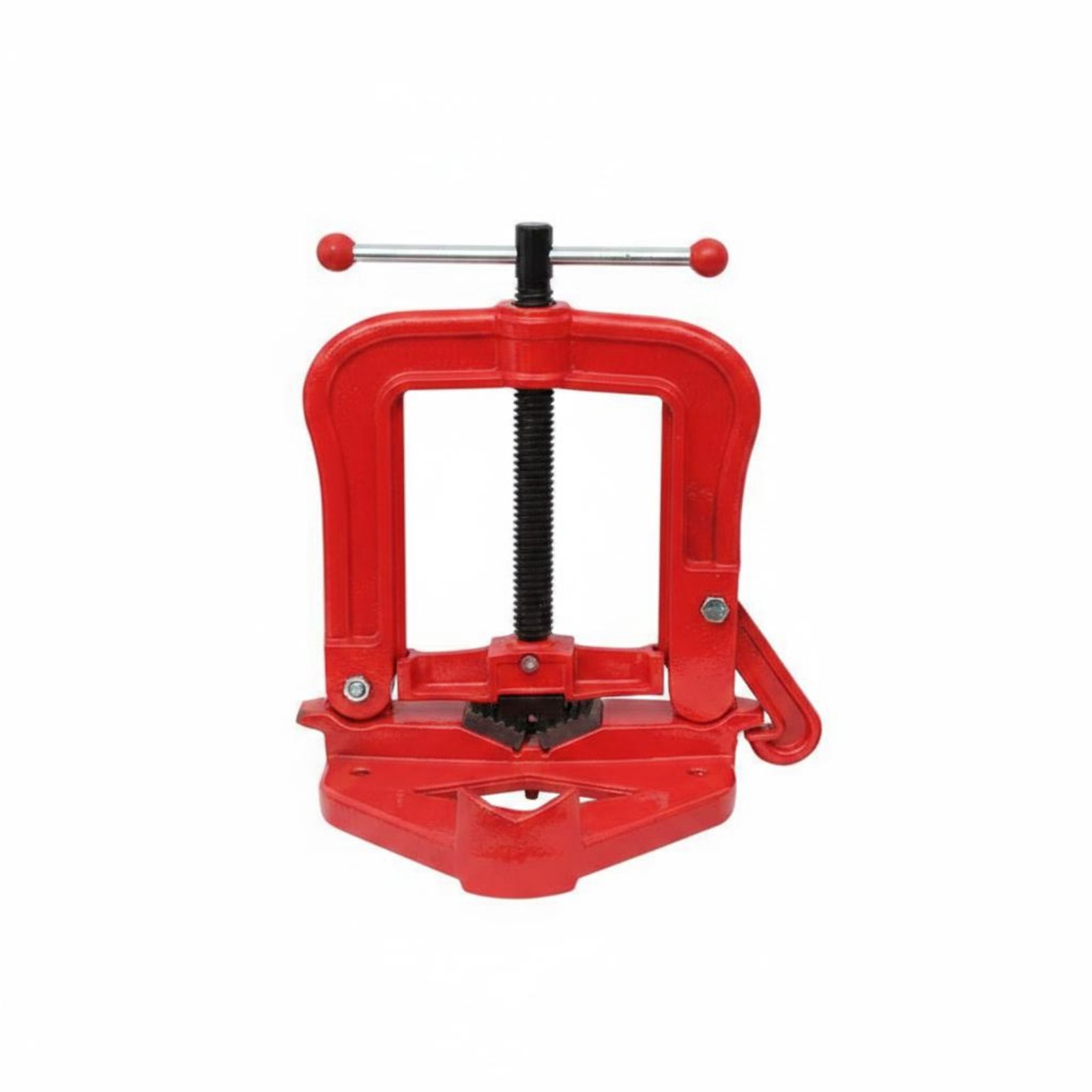 Sturdy Metal Body Heavy Duty Pipe Vise Stable Grip Plumber Vise Adjustable Clamp Clamping Tool Forged Steel for Plumbers, Repair Workers, Metalworkers, Workshop, Factory