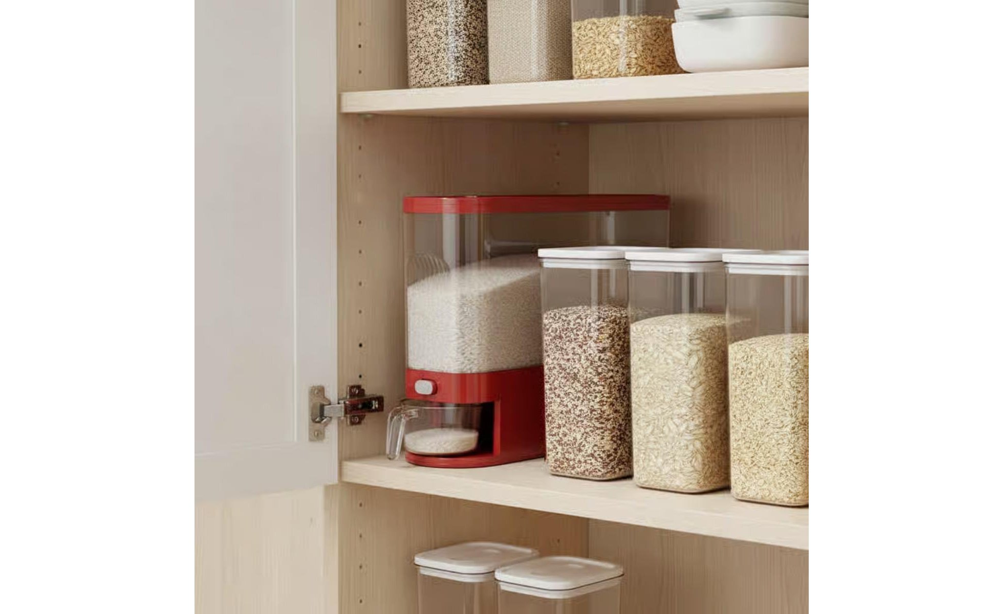 Boîte à Riz Hermétique Anti Distributeur de Riz Conception Mince