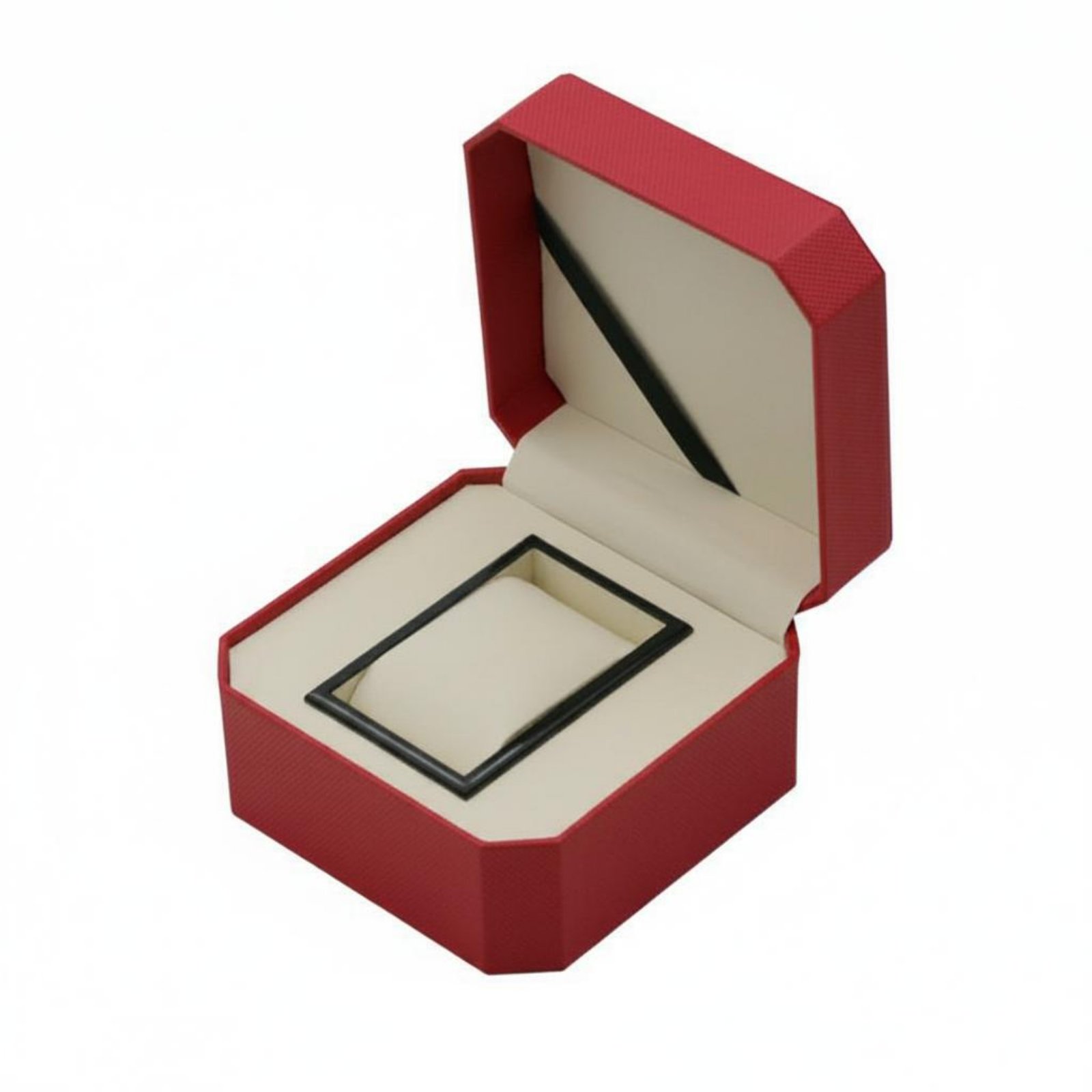 Jewelry Storage Octagonal Watch Box Soft Soft Padding Flip Lid Watch Box