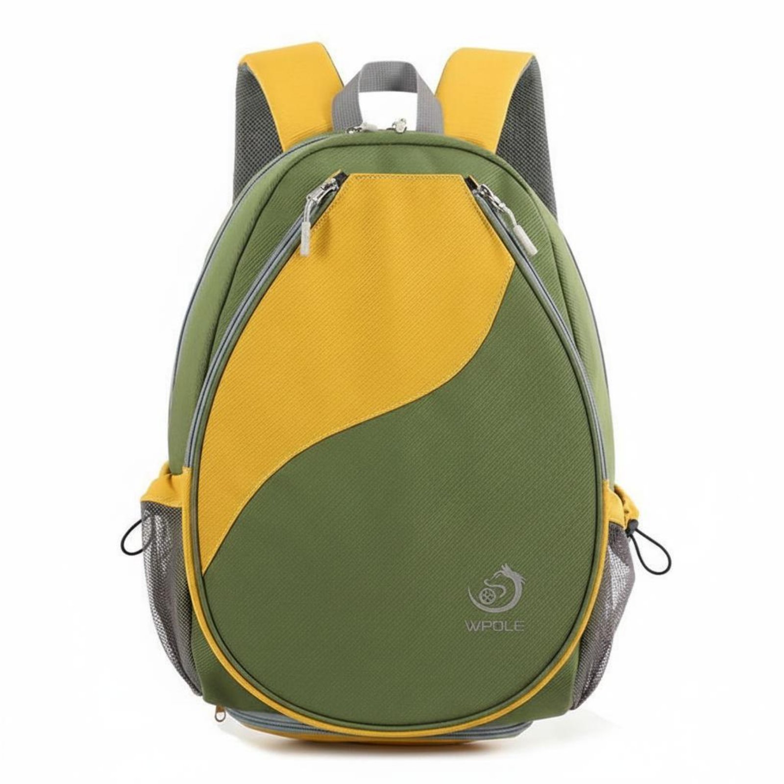 Color Block Design Badminton Racket Backpack Multiple Pockets Badminton Racket Bag Long-Lasting Tennis Travel Bag Breathable Mesh for Training, Court