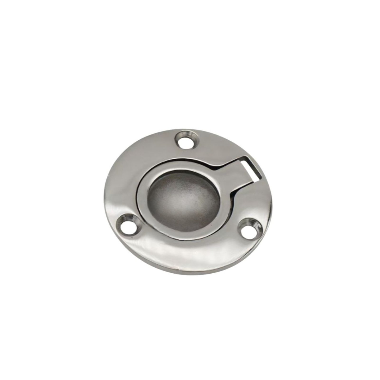 Marine Hatch Pull Handle Mirror Polished Stainless Steel Pull Loop Heavy Duty Deck Hatch Handle Easy to Install for Boat, Storage Door