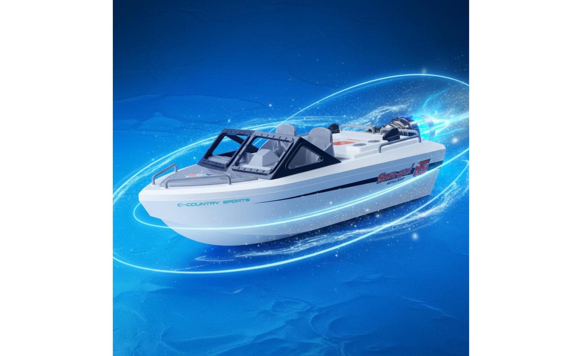 Wireless Control Racing Boat USB Charging Brushless RC Boat for Pool, Boys, Kids