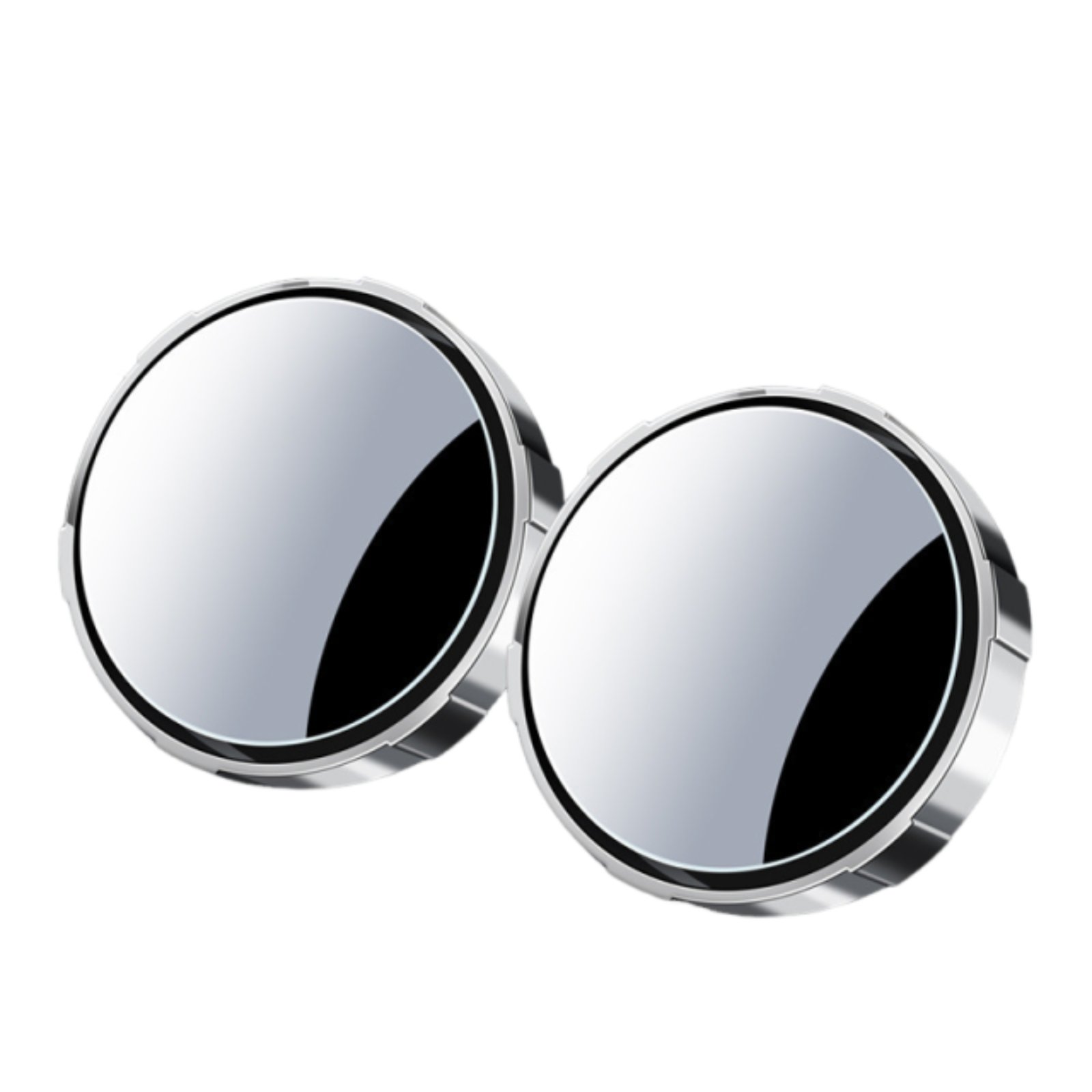 2 Pieces Wide Angle Suction Cup Car Mirror Easy Installation 360 Degree Adjustable Mirror High Definition Glass for Parking