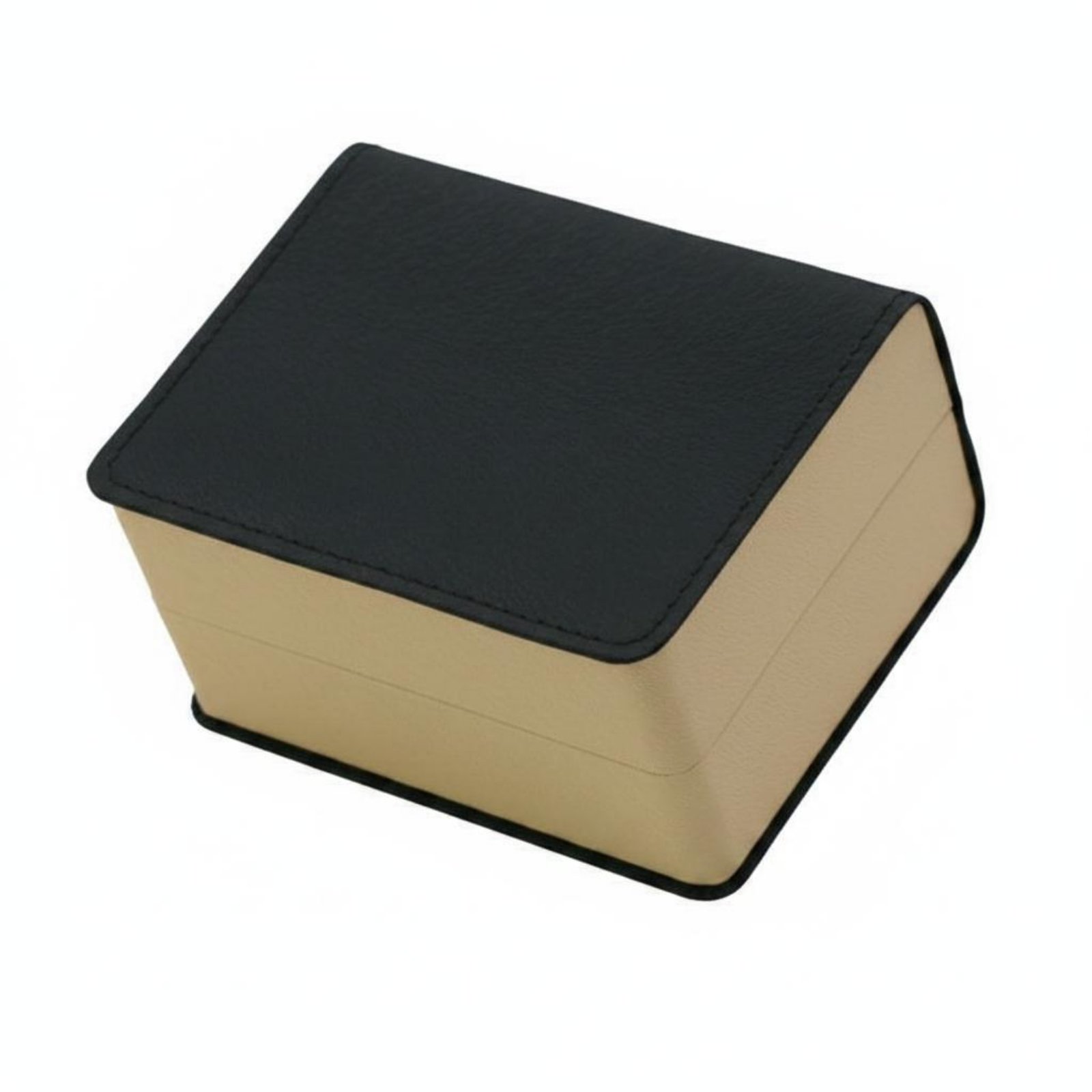 Pillow Insert PU Leather Watch Box Scratch Protection Hinged Lid Watch Case Easy to Clean Travel Friendly for Retail Packaging