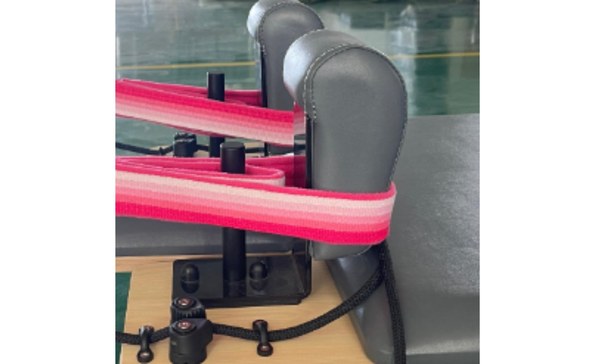 2 Pieces Pilates Reformer Strap Soft Fleece Pilates Foot Strap Gradient Color