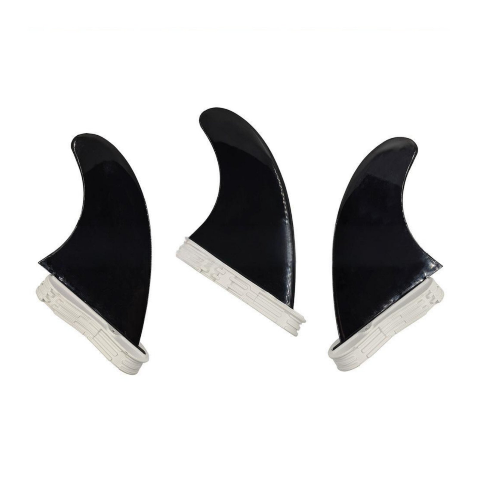 3 Pieces Surfboard Fin Surfboard Fin Double Tab Surf Fins Sturdy Build Double Tab Fins for Surfing