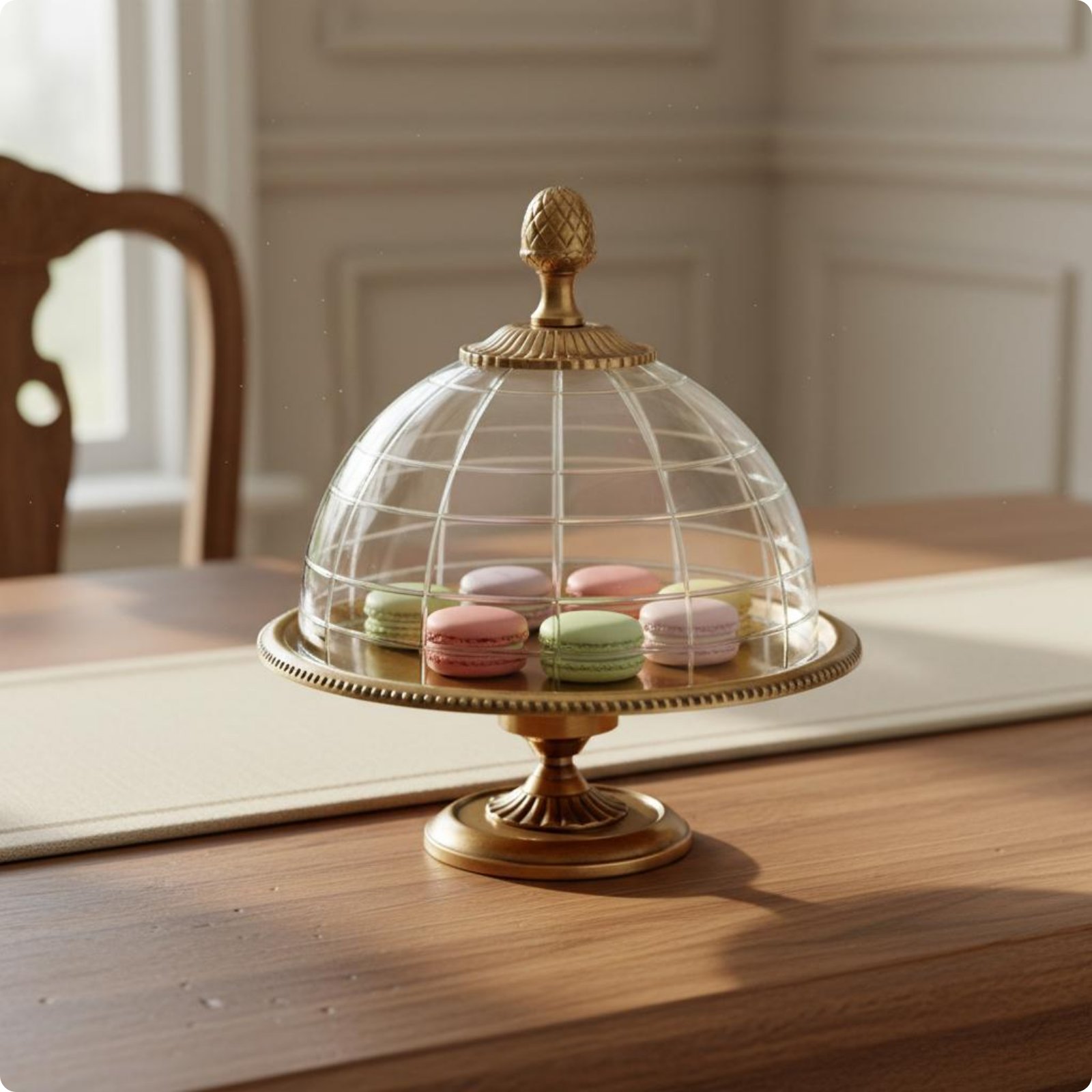Glass for Me Cake Stand Double Tier Tableware for Dining Room