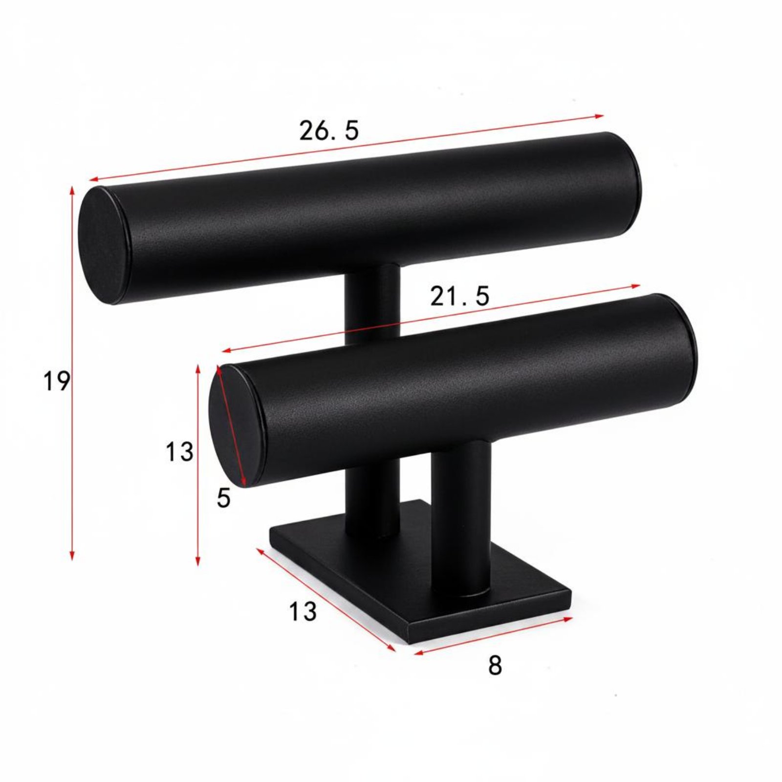 Scratch Resistant 2 Tier Bracelet Holder Stable Base Bracelet Display Stand Easy to Assemble for Storage Owners, Countertop, Boutique
