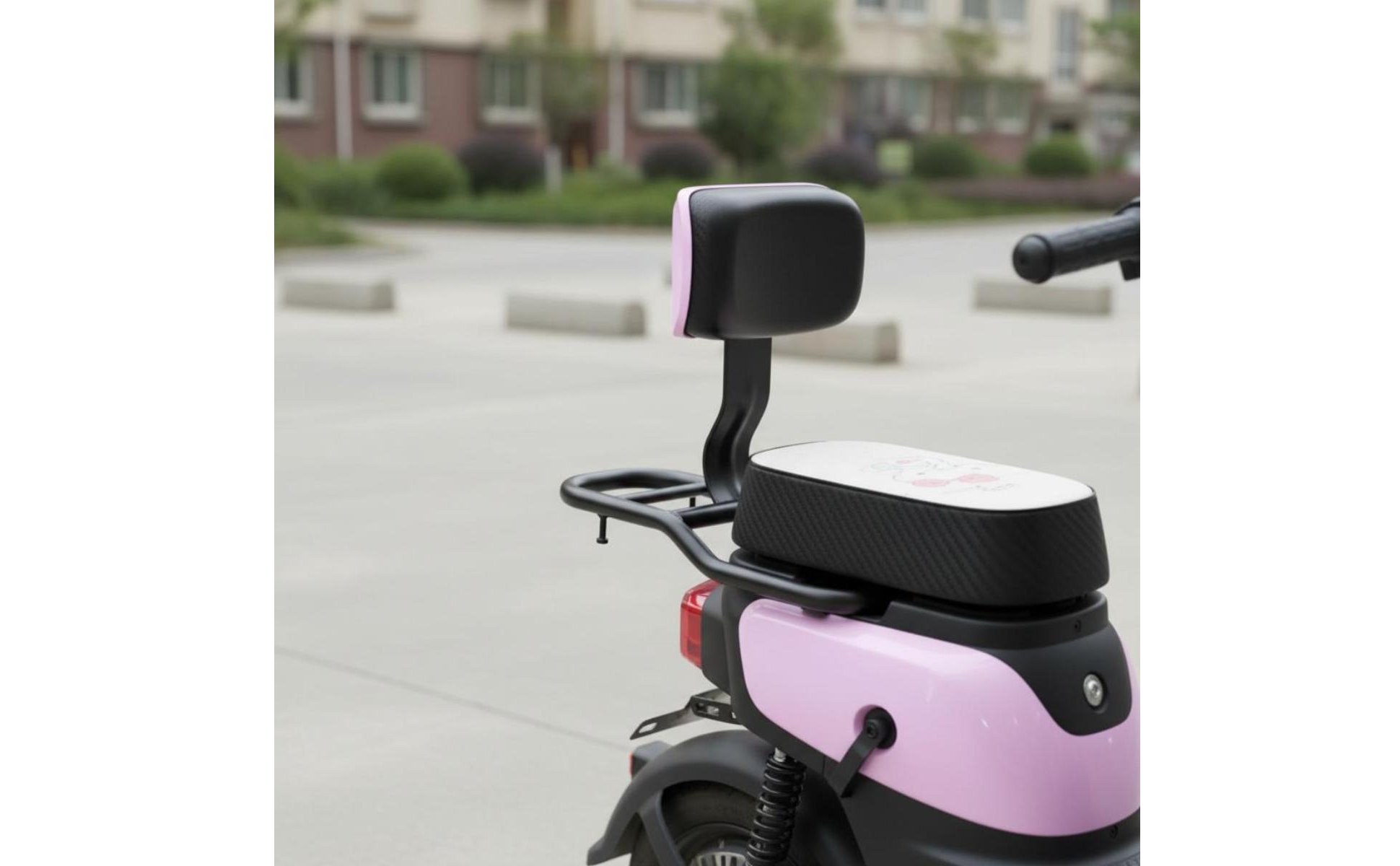 Electric Bike Rear Backrest Waist Support Padded Rear Seat Backrest Soft Cushion