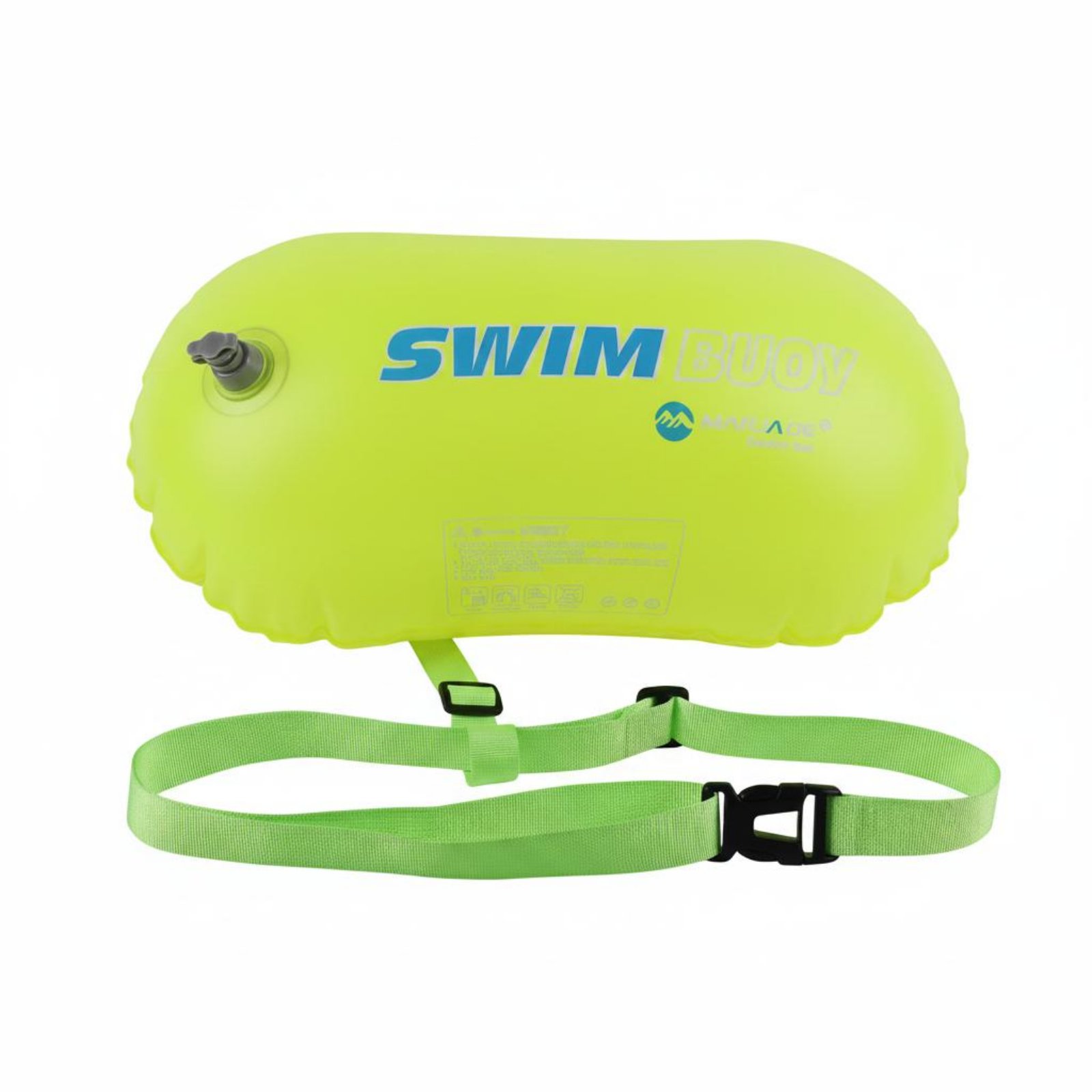 Easy to Inflate Double Air Chamber Swim Buoy Safe Floating Inflatable Swim Buoy Lightweight Swimming Safety Buoy Waterproof for Adults