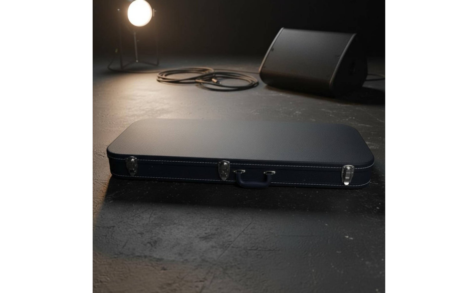 Rectangular Guitar Hard Case Anti-Pressure Electric Guitar Case Water Resistant
