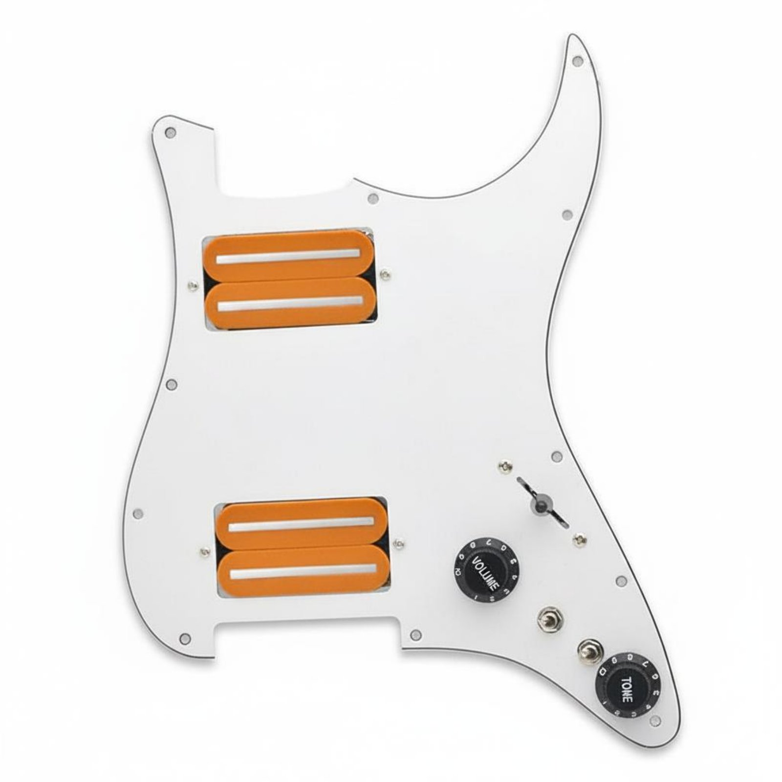3-Way Switch Standard Design Loaded Pickguard Control Knobs Included Double Humbucker Pickguard Easy Installation Electric Guitar Wiring Harness Beginner Friendly for Modification, Repair
