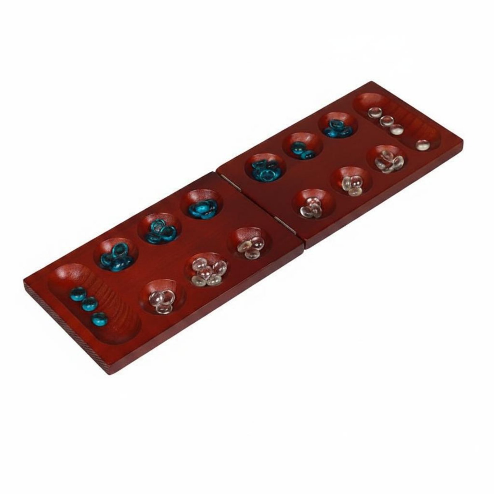 Space Thinking Wooden Mancala Game Educational Mancala Game Desktop Strategy for Children, Tabletop, Travel
