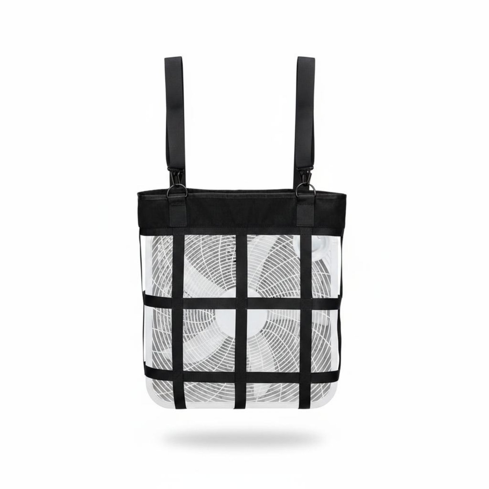 Adjustable Hanging Fan Bag Secure Strap Support Stable Fan Bag Mesh Design Livestock Gear Easy Install for Barn