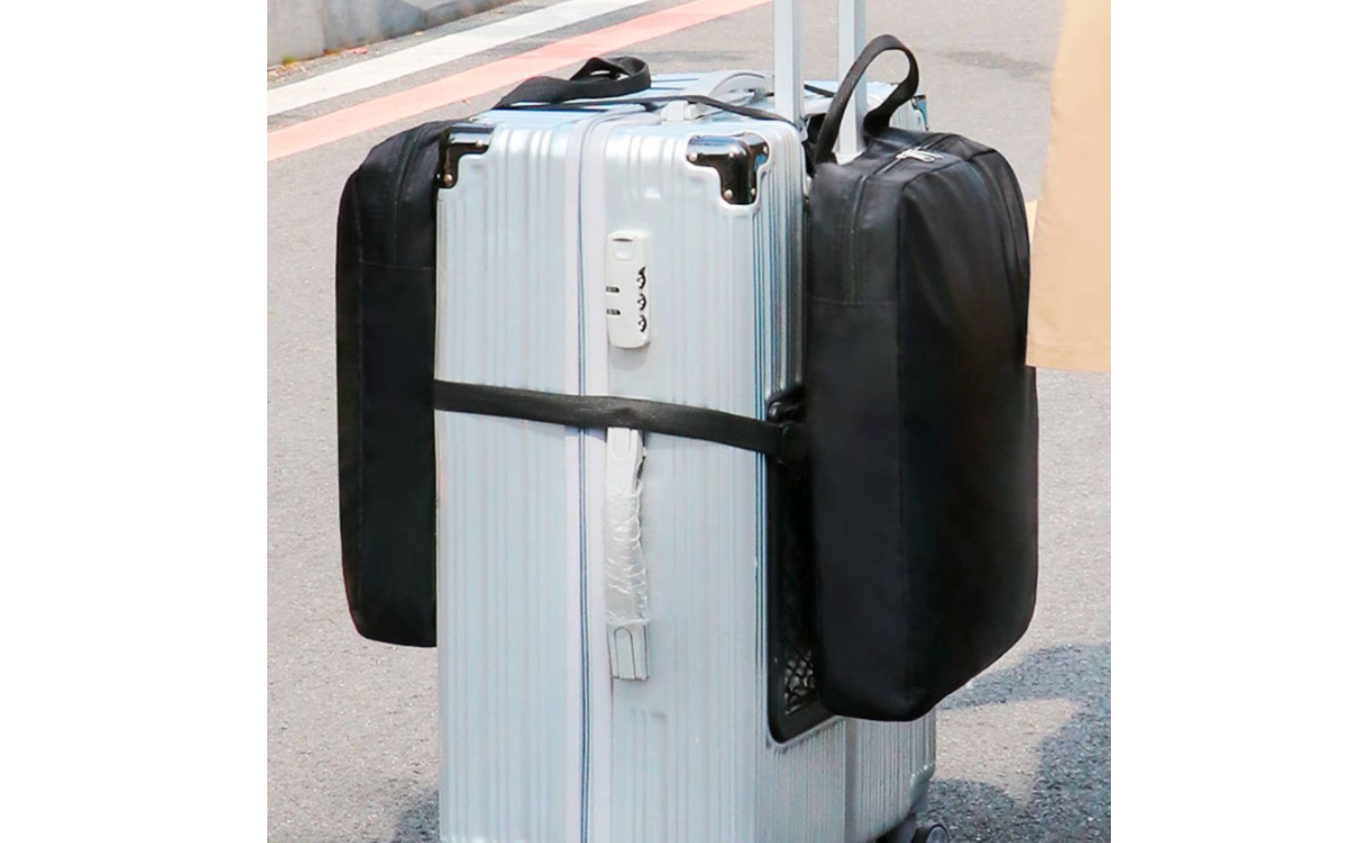 Luggage Expansion Bag Large Capacity Suitcase Extender Bag Low Odor for Airport