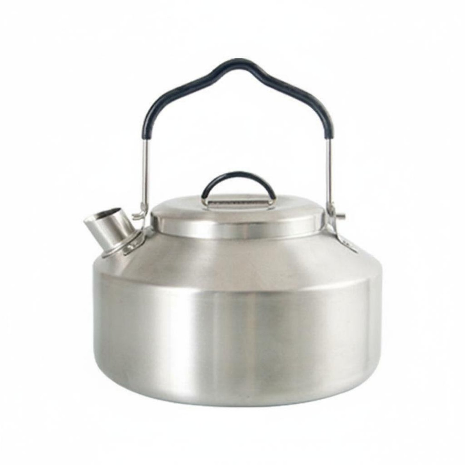 Stainless Steel Ultralight Camping Kettle Easy to Carry Camping Water Boiler Lightweight Portable Camp Kettle Flame-readyFire Ready for Picnic, Hiking