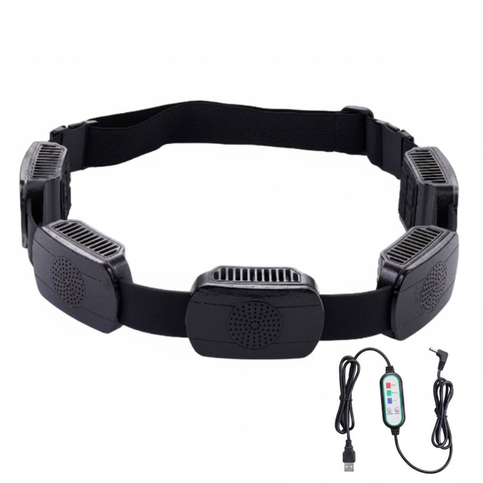 Hands-Unrestricted 5 Fan Waist Fan Power Bank Personal Cooling Lightweight for Outdoor, Sports, Hiking, Camping