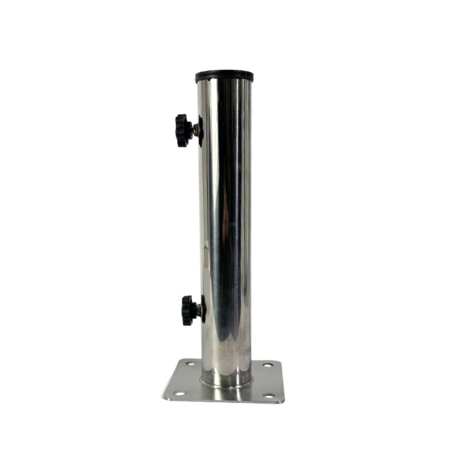 Rust-Resistant Umbrella Base Tube Sleeve Heavy-Duty Square Tube Base Mount Easy Installation Umbrella Pole Holder Thickened for Patio