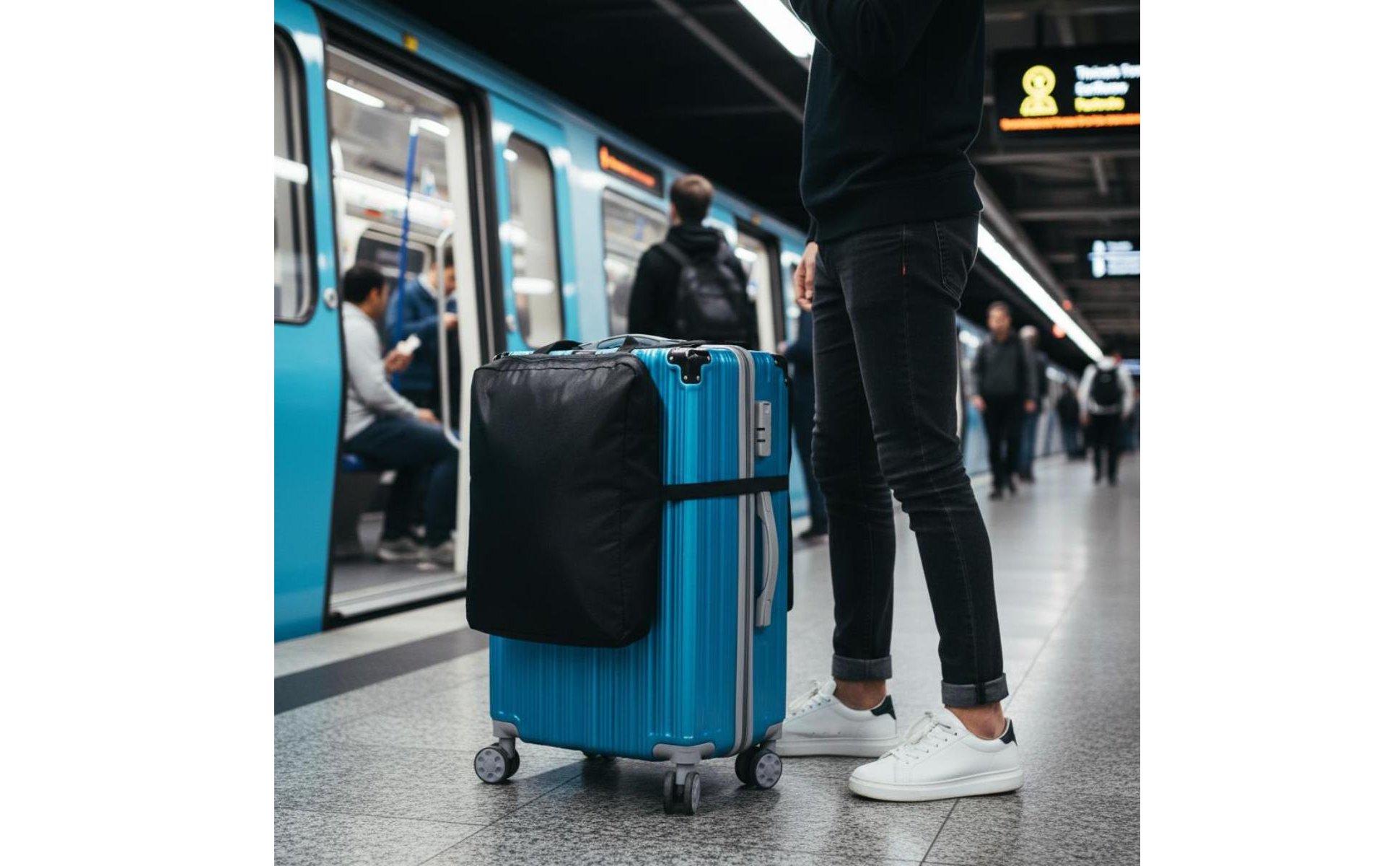 Luggage Expansion Bag Large Capacity Suitcase Extender Bag Low Odor for Airport
