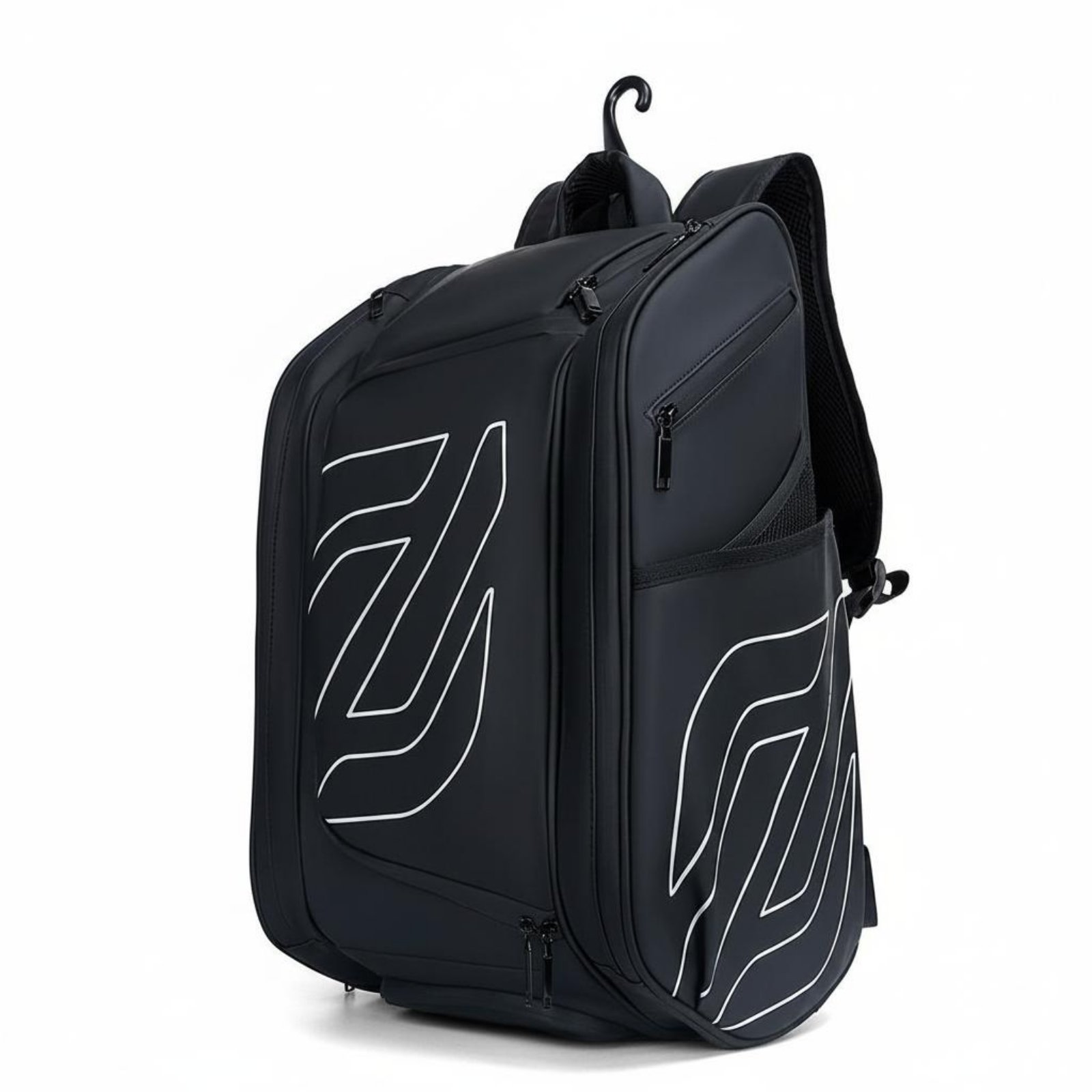 Racket Backpack Roomy Tennis Backpack Zippered Racket Bag with Shoulder Straps for Sports Training