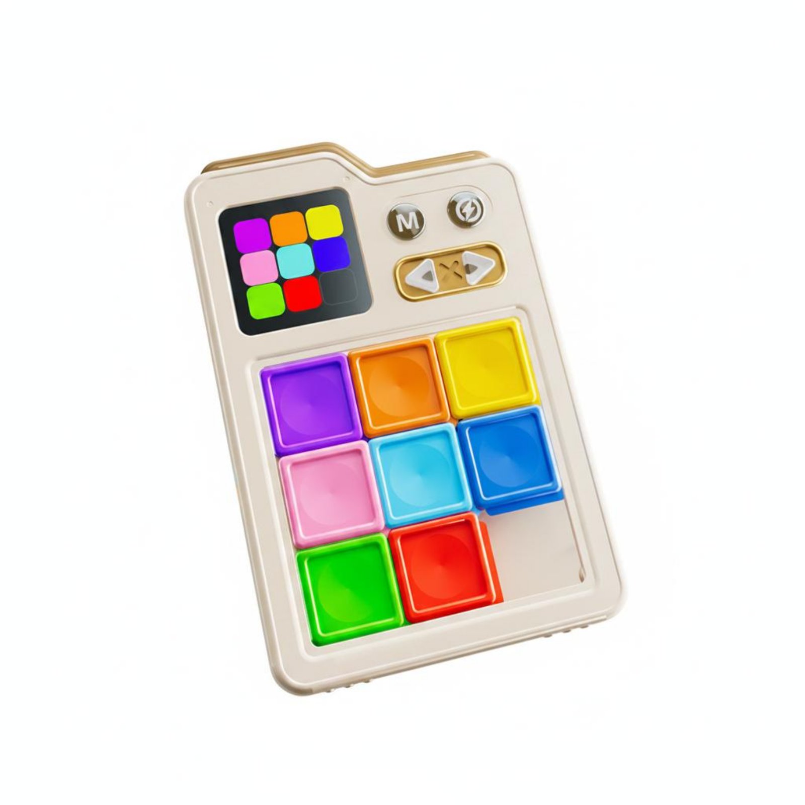 Educational Electronic Slide Brain Teaser Interactive Digital Slide Brain Teaser 3 Modes Handheld Reasoning Game ABS Plastic for Elementary Students, Kids, Boys, Home, School, Classroom