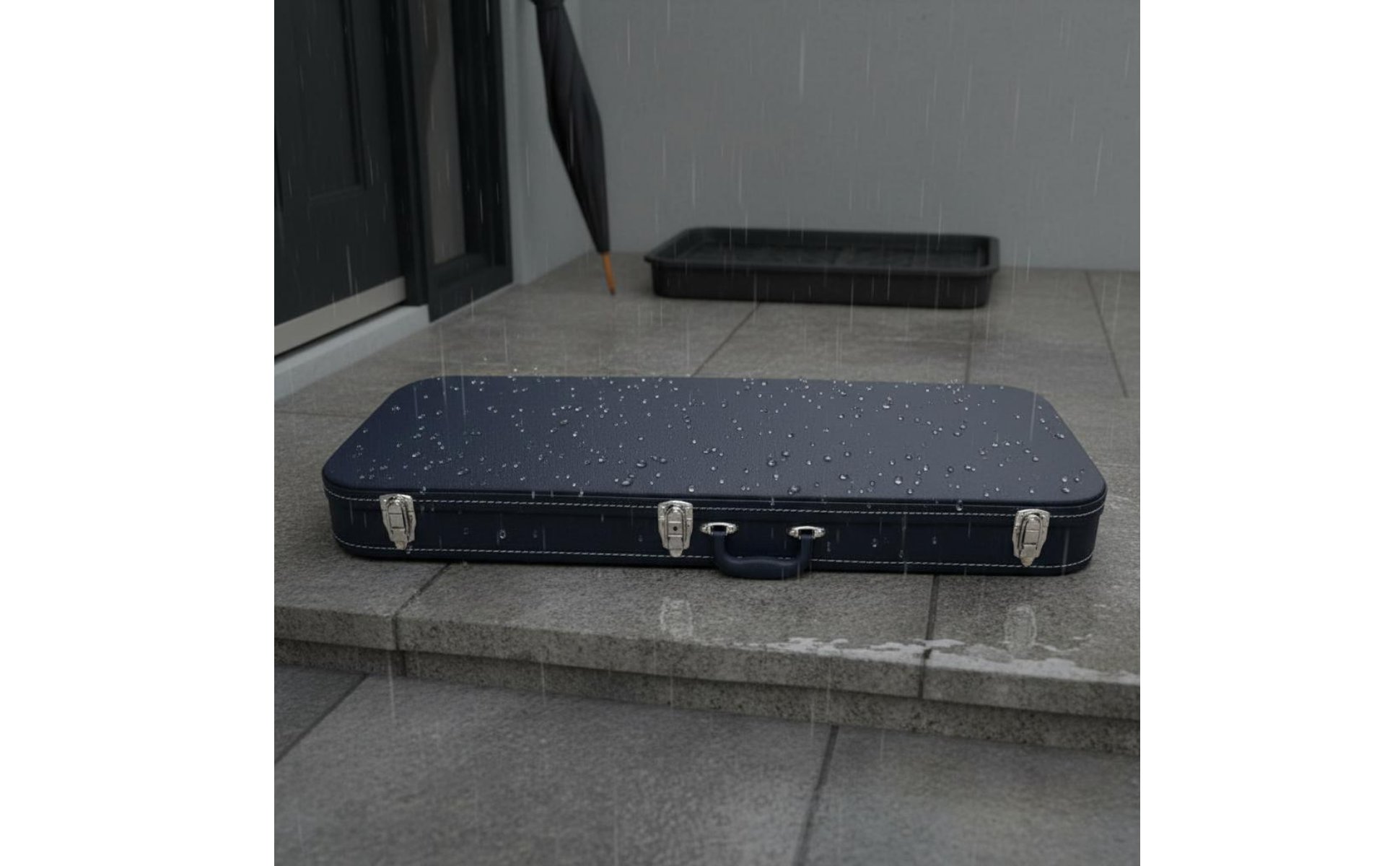 Rectangular Guitar Hard Case Anti-Pressure Electric Guitar Case Water Resistant