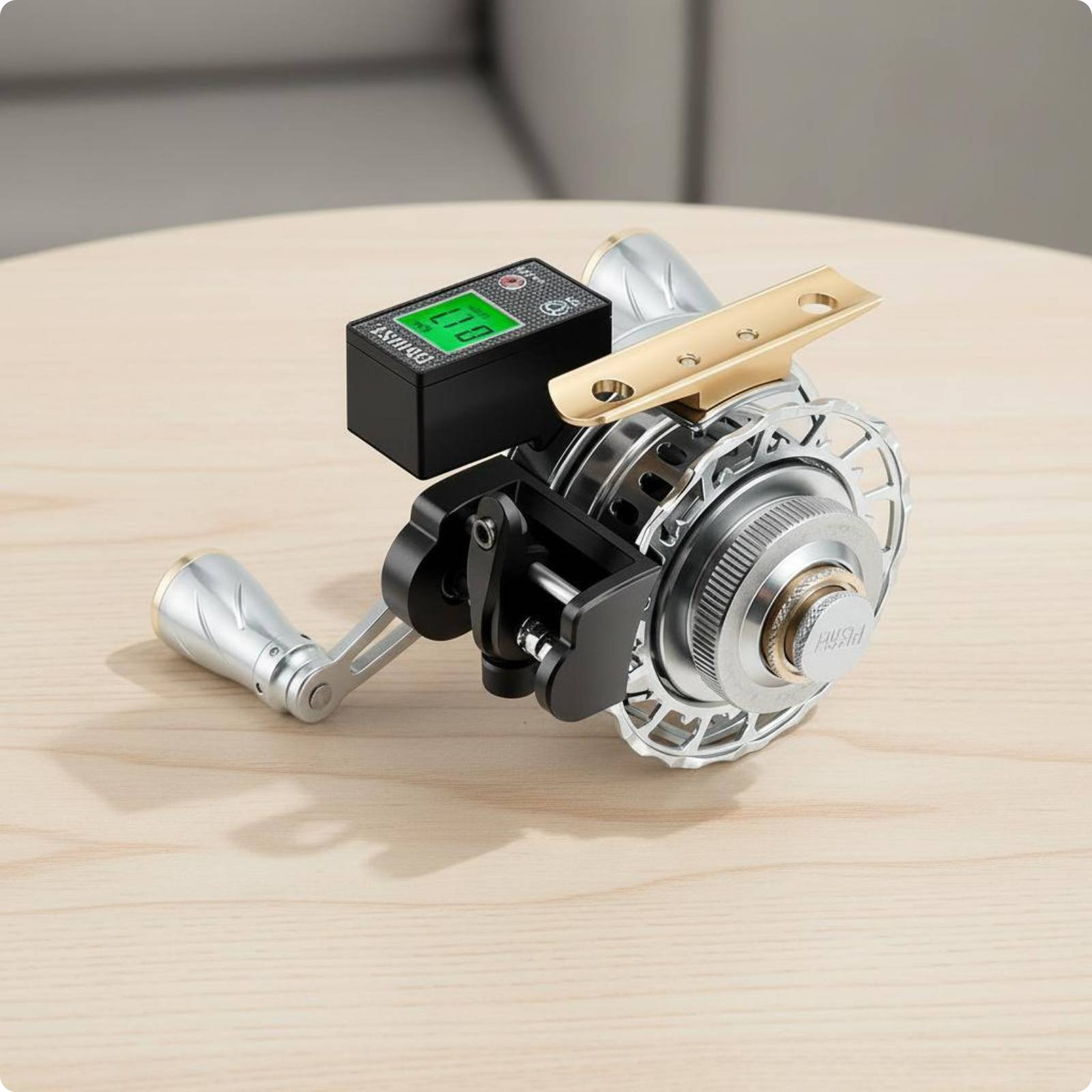 Digital Fishing Reel Resistant Metal Fishing Reel Effortless Function