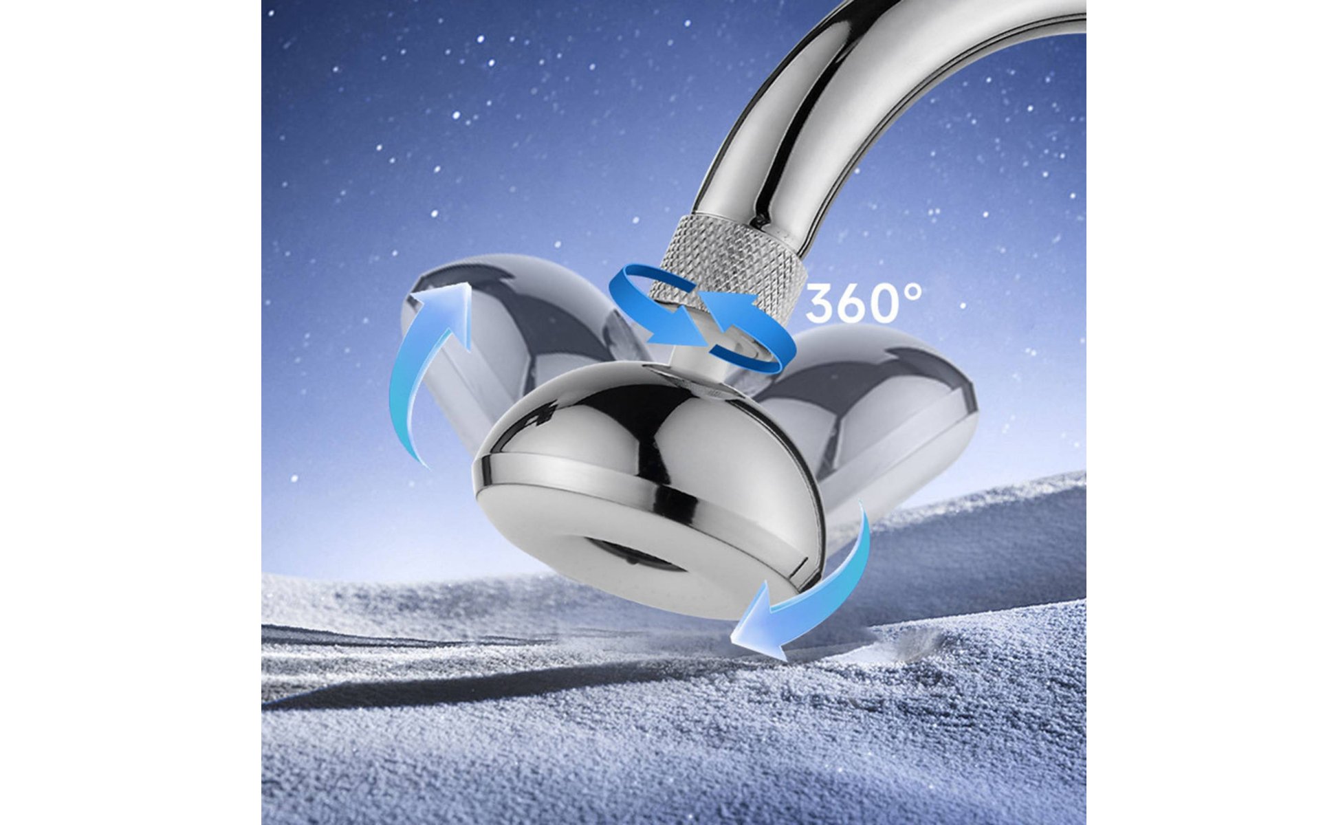 Pressurized Water Flow Anti Splash Faucet Aerator High Pressure 360 Swivel Sink Nozzle Easy Install Anti Splash Faucet Head Universal Fit