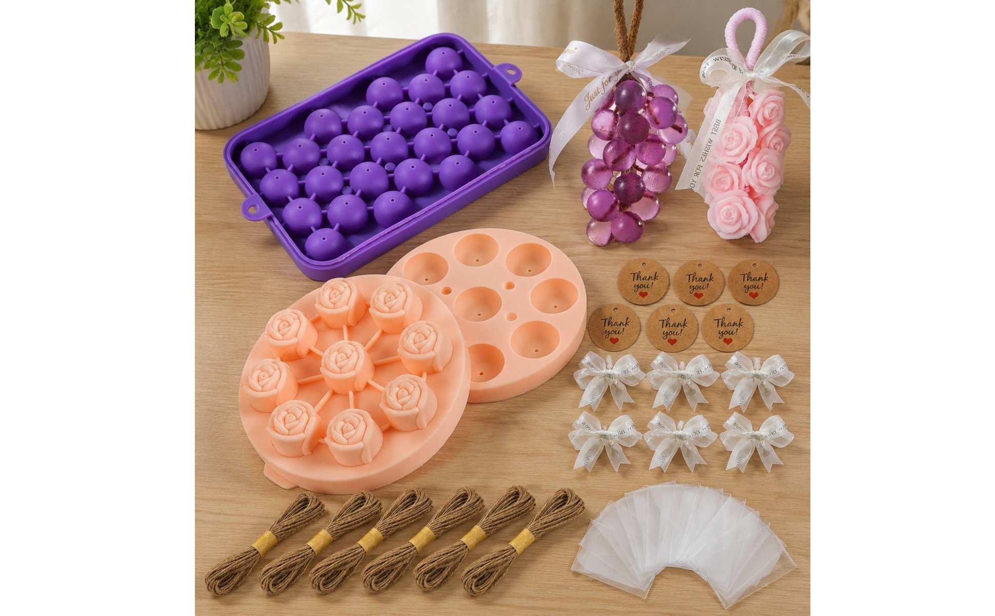 Soap Making Gift Kit Reusable Fruit Soap Mold Set for Crafting