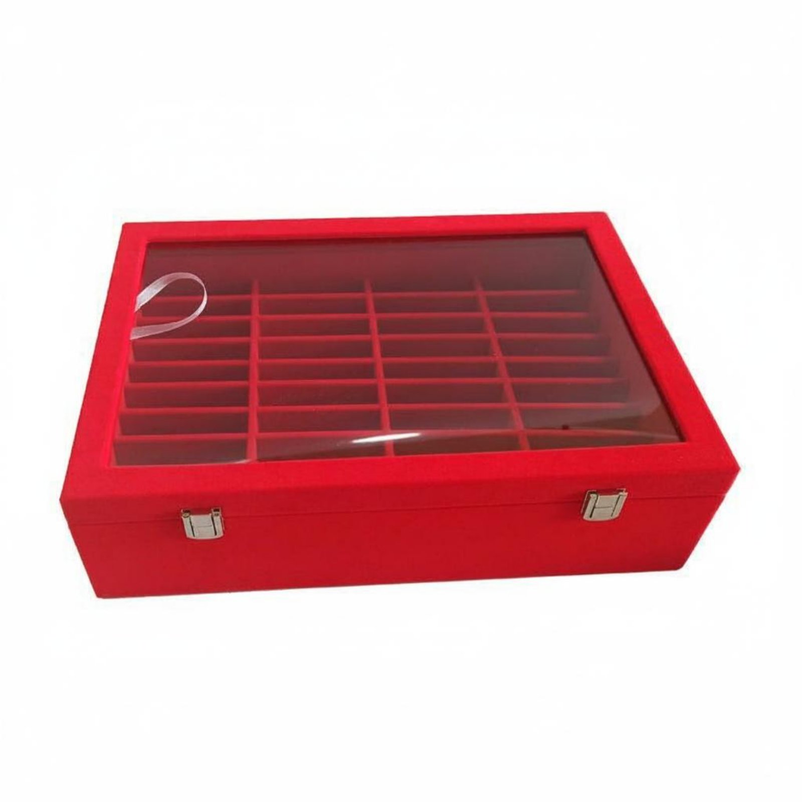 Organized Slots 40-Slot Bracelet Box Dust Protection Bracelet Display Box Clear Lid for Collectors, Home Storage