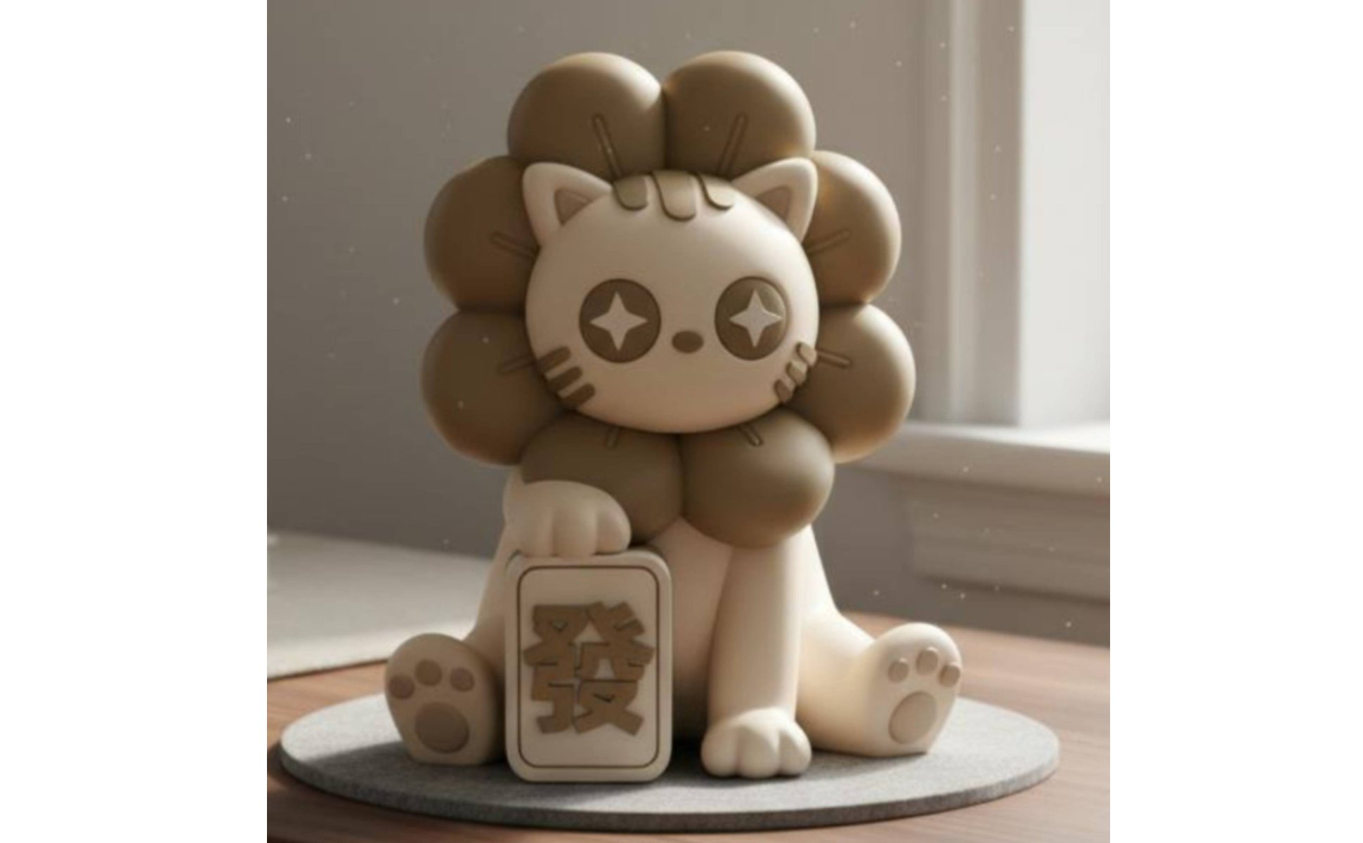 Interactive Feline Speaker AI Smart Feline Speaker Ornament Voice Control