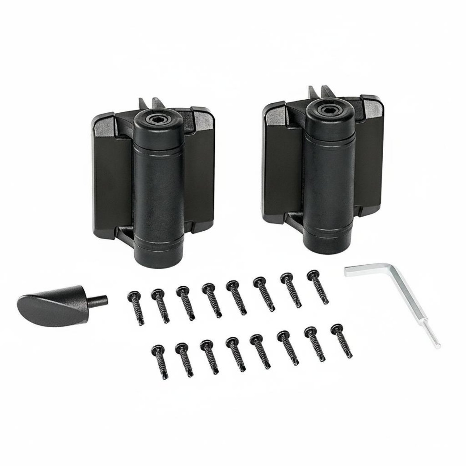 50 Sets Outdoor Heavy Duty Nylon Gate Hinge Easy to Install Self Closing Gate Hinge for Pool Fence