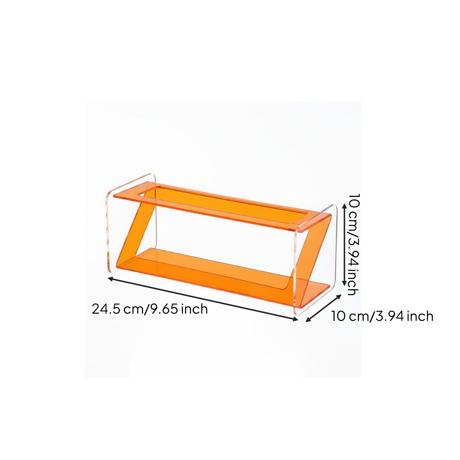 Slanted Display Acrylic Controller Holder Sturdy Acrylic Controller Stand Polished Edges for Living Room, Bedside Table, Office Desk