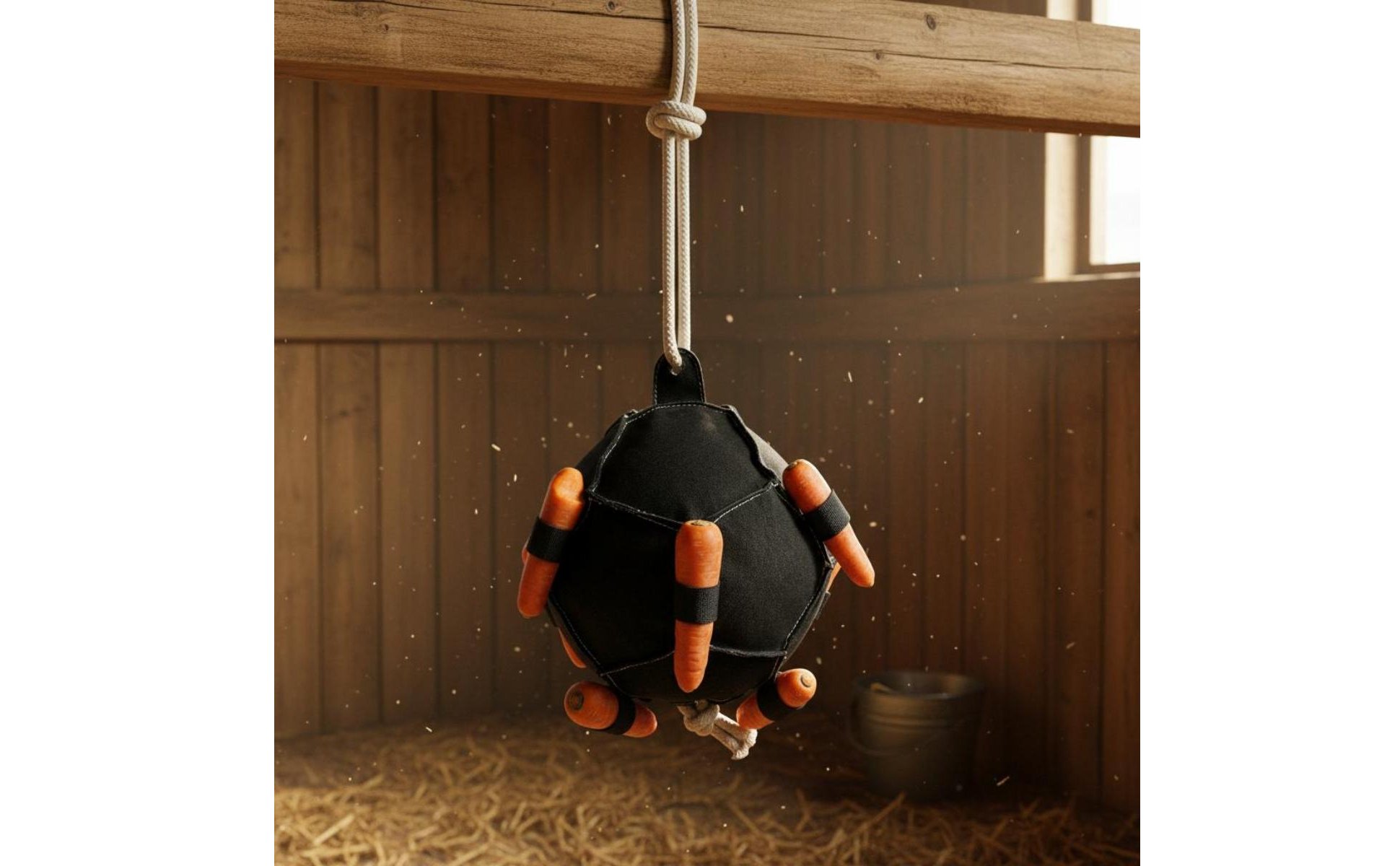 Hanging Carrot Feeder Encourages Natural Foraging Horse Slow Feeder Toy
