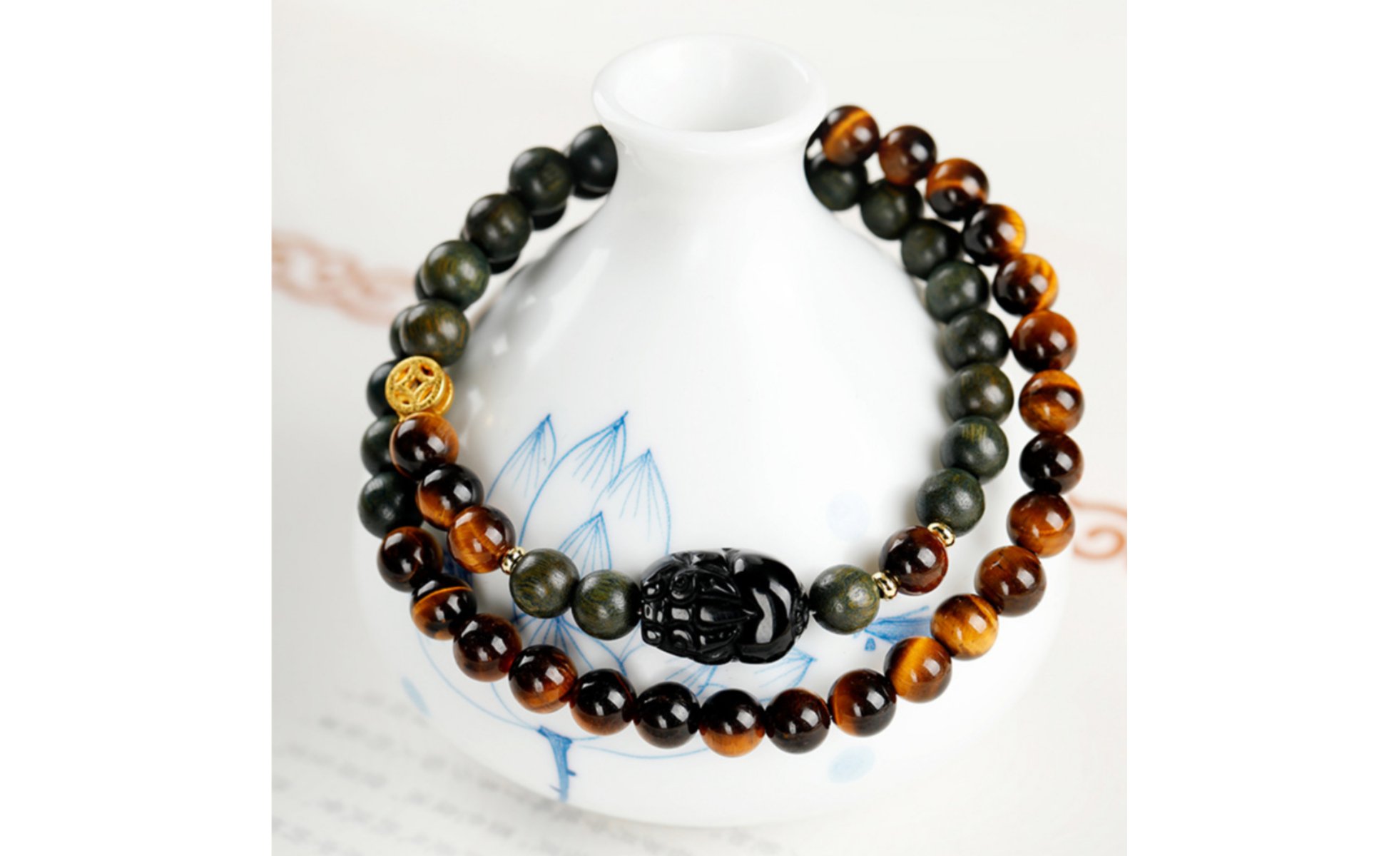 Bracelet Œil de Naturel Bracelet Obsidienne Mythical Creature