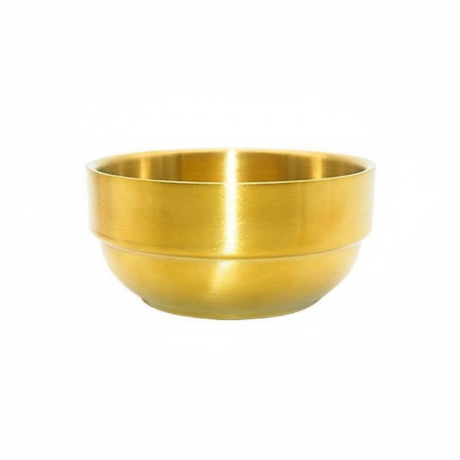 Easy to Clean Stainless Steel Shaving Bowl Long-Lasting Shaving Soap Bowl Portable Shave Mug for Men, Bathroom