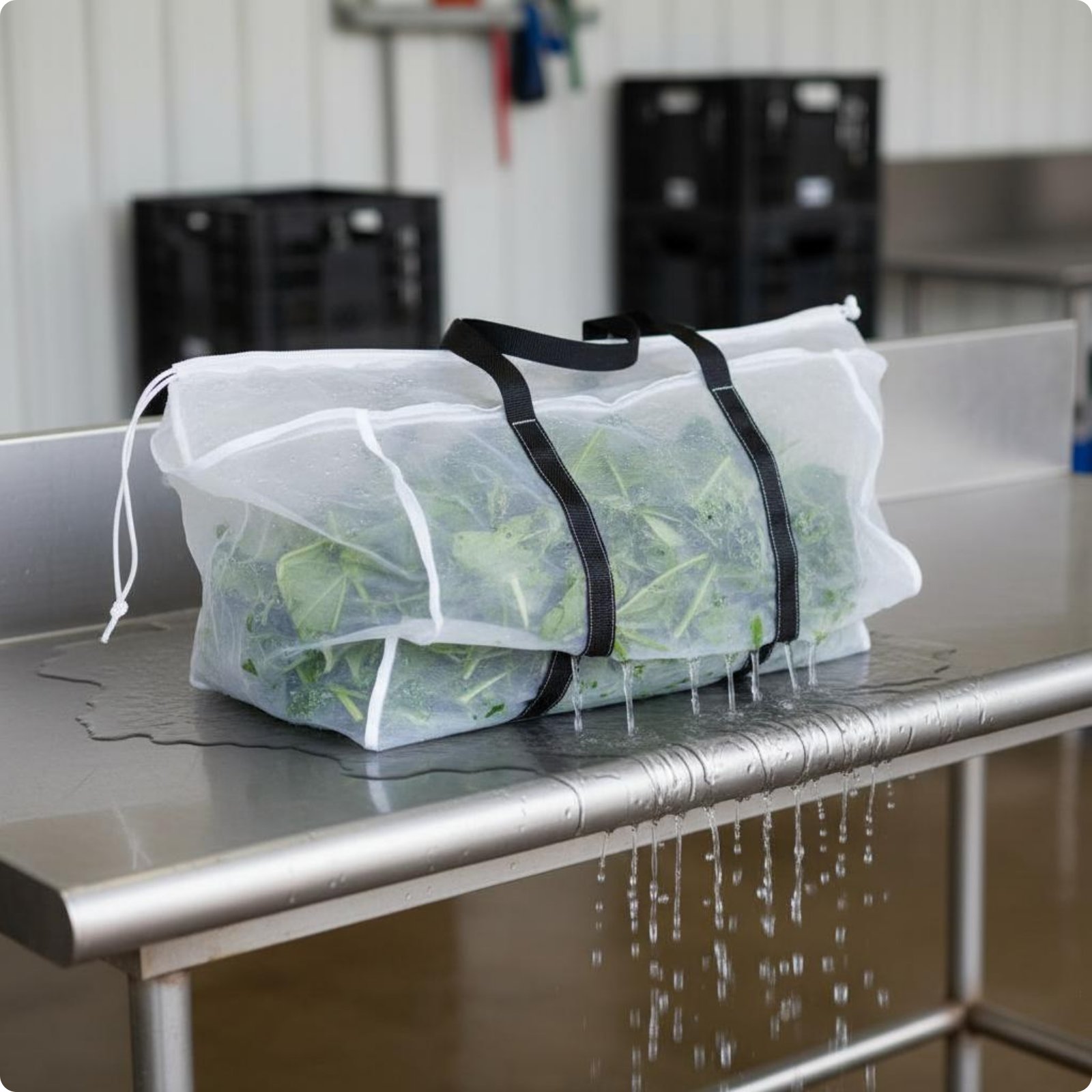 Breathable Harvest Bag Draining Farm Tool Lightweight for Harvesting, Washing
